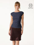 OGLmove Plantive Boatneck Cap Sleeve Bra Top