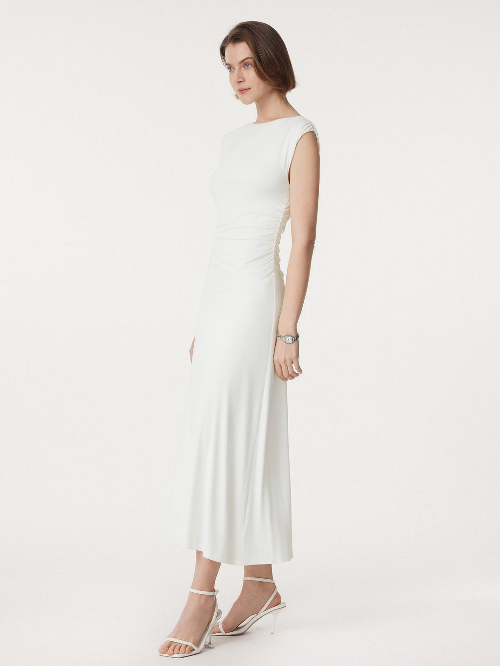 OGLmove Breezy Side Ruched Maxi Dress