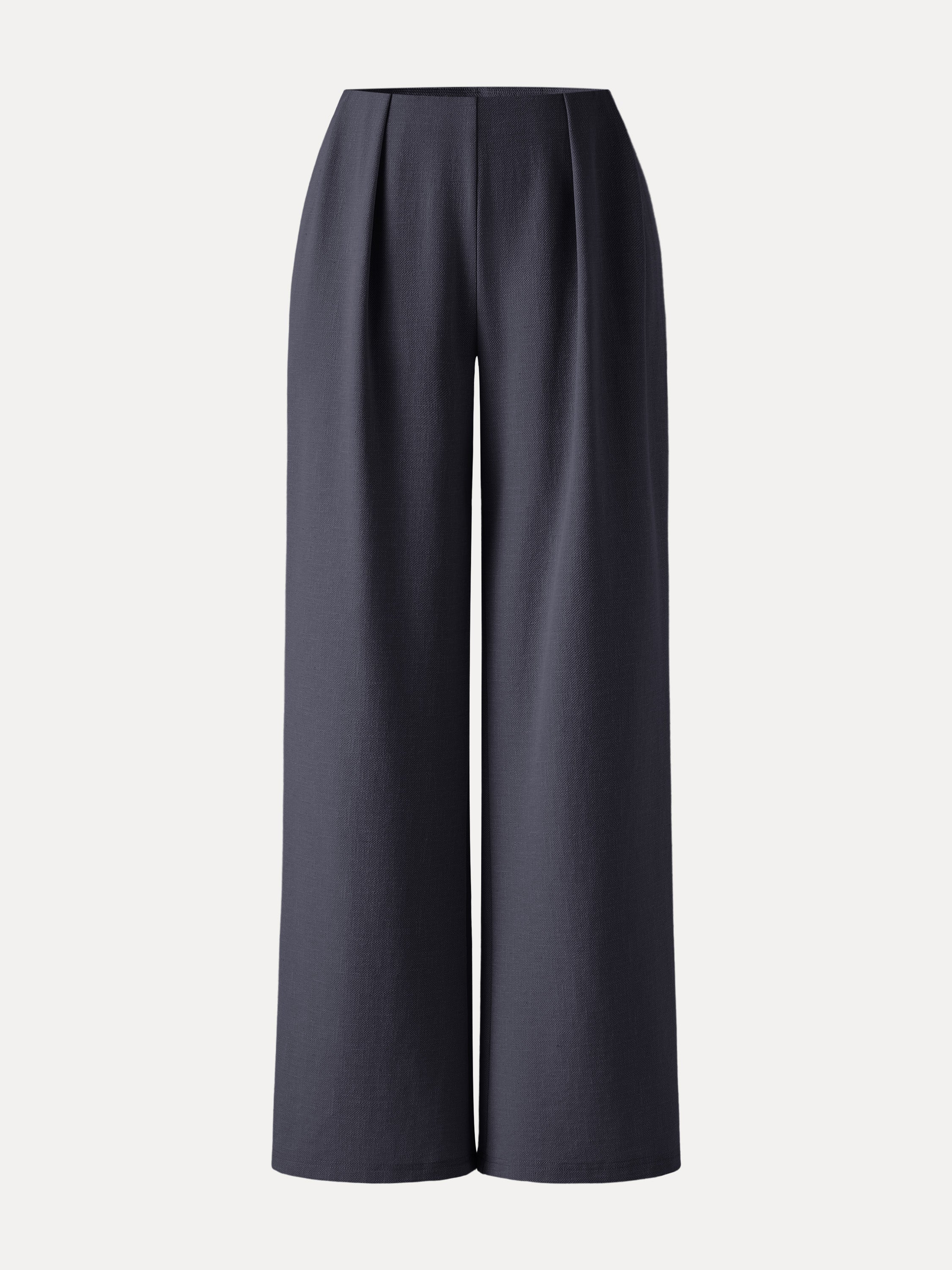OGLmove Airy Stretch Linen Wide Flare Pant with Pockets