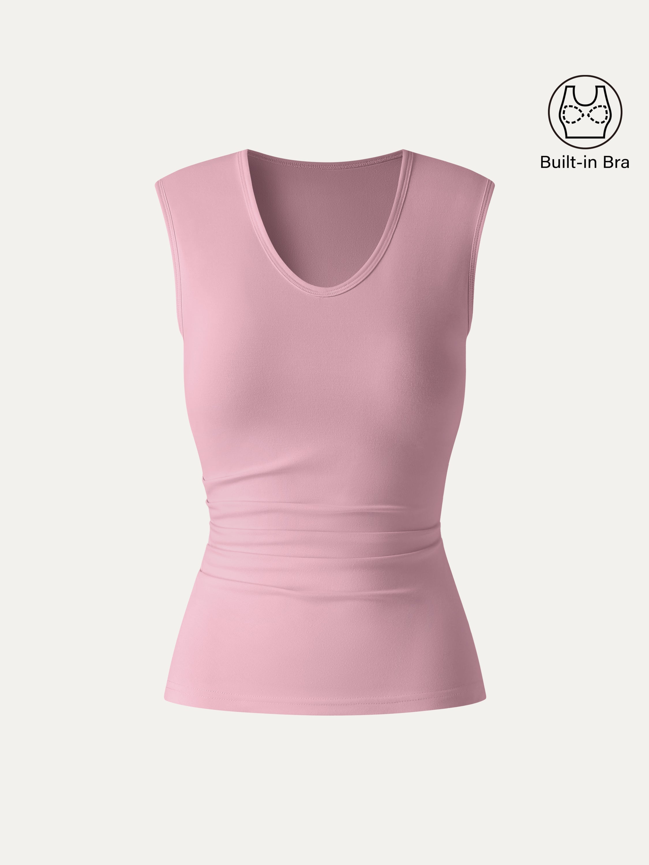 OGLmove U-Neck Tucked Sleeveless Bra Top