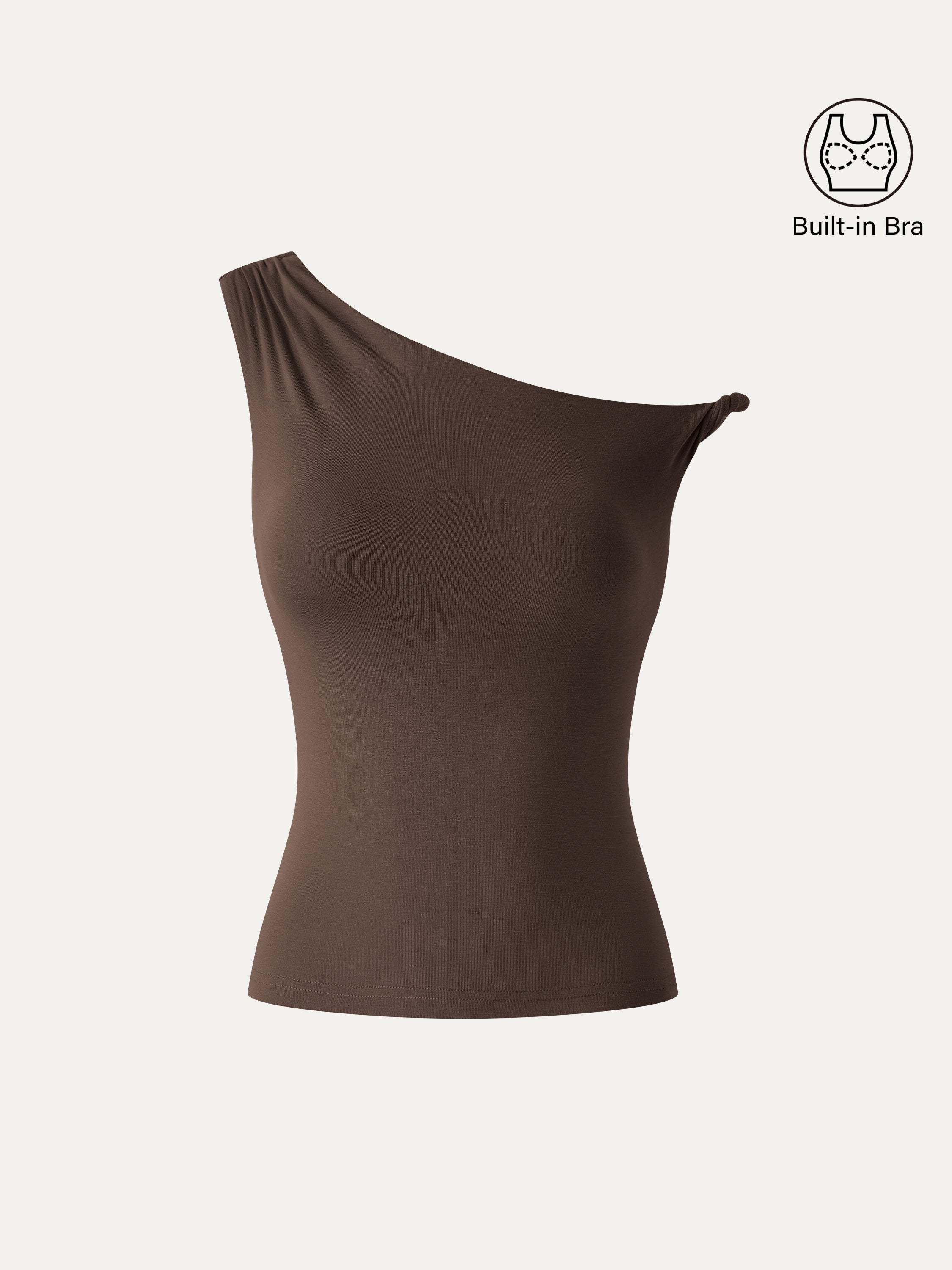 OGLmove CoolTouch Asymmetrical Shoulder Bra Top