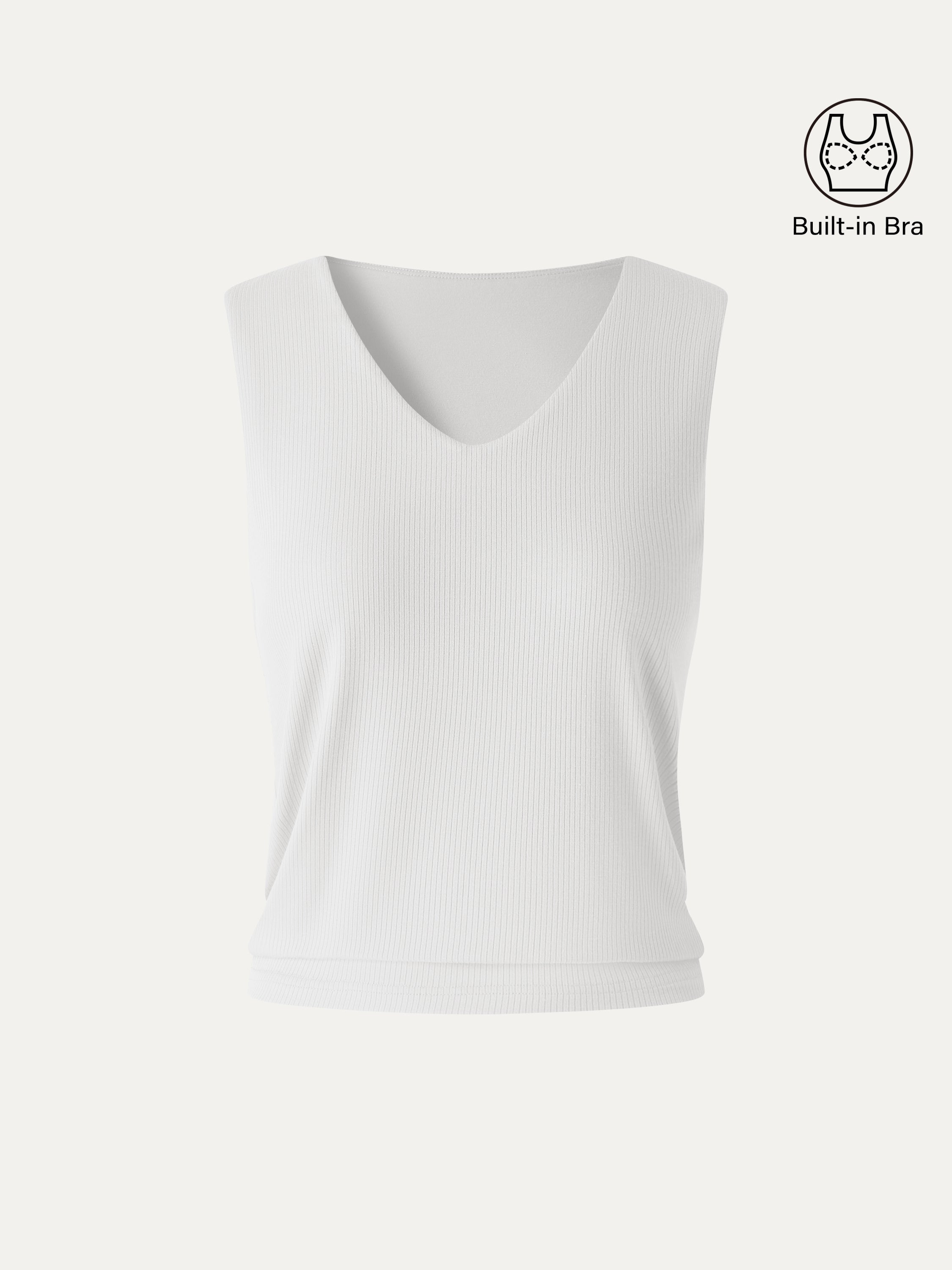 OGLmove CoolTouch Ease V-Neck Wide Shoulder Bra Tank