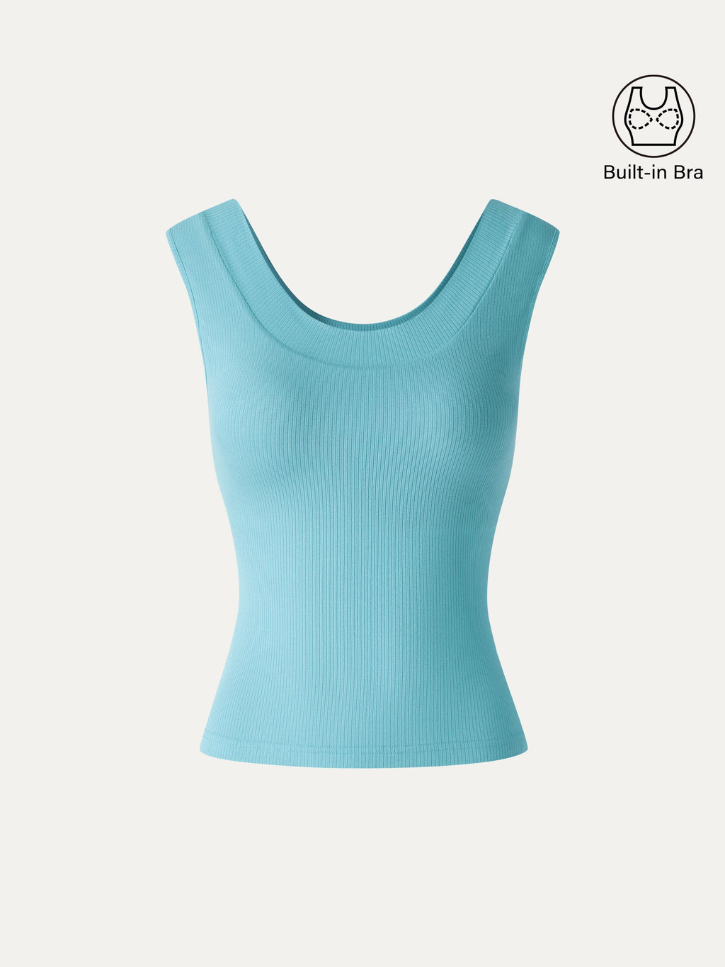 OGLmove CoolTouch U-Neck Bra Tank with Compressive Padding
