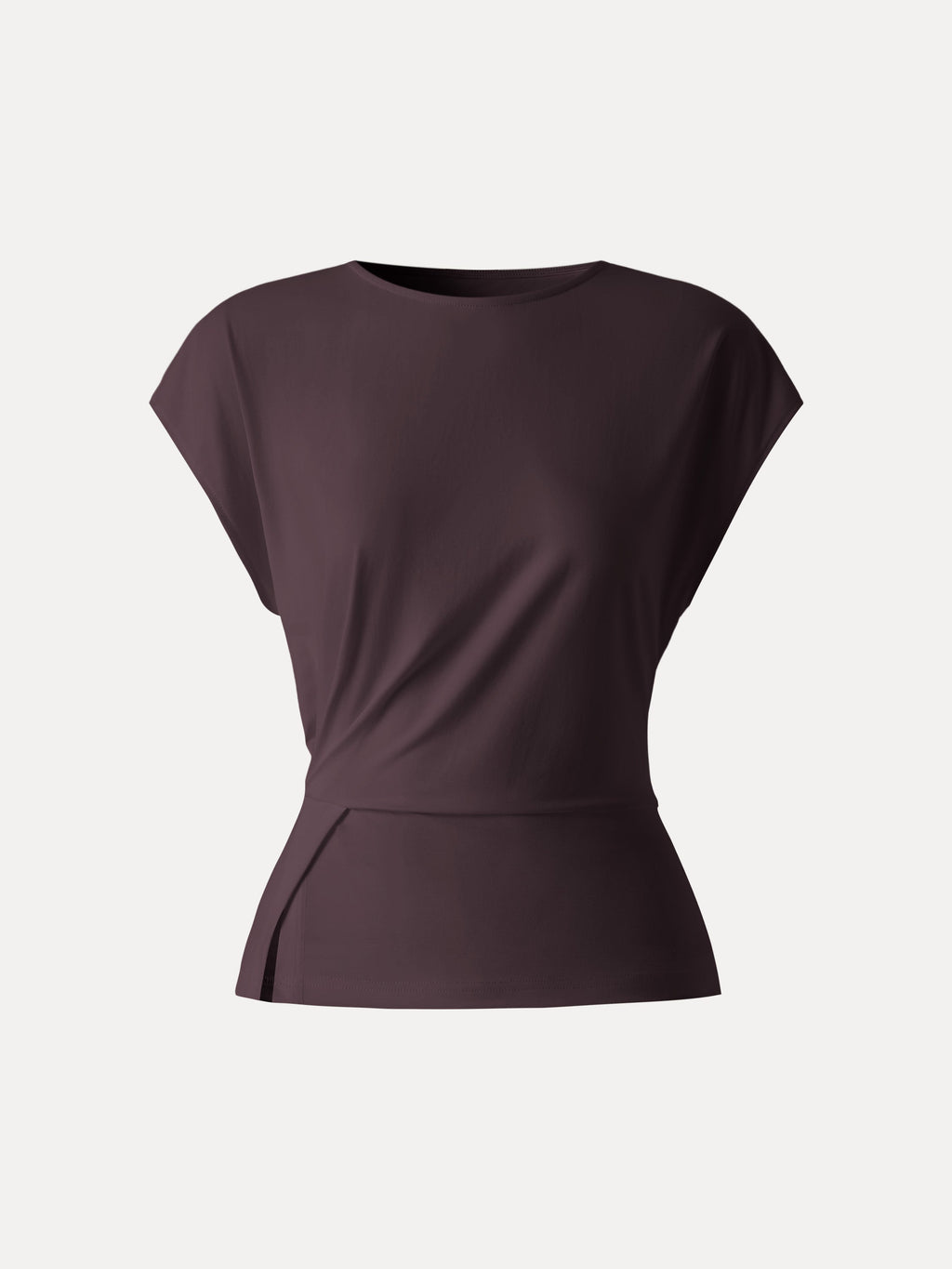 OGLmove Cooling Ponte Relaxed Round Neck Tucked Top