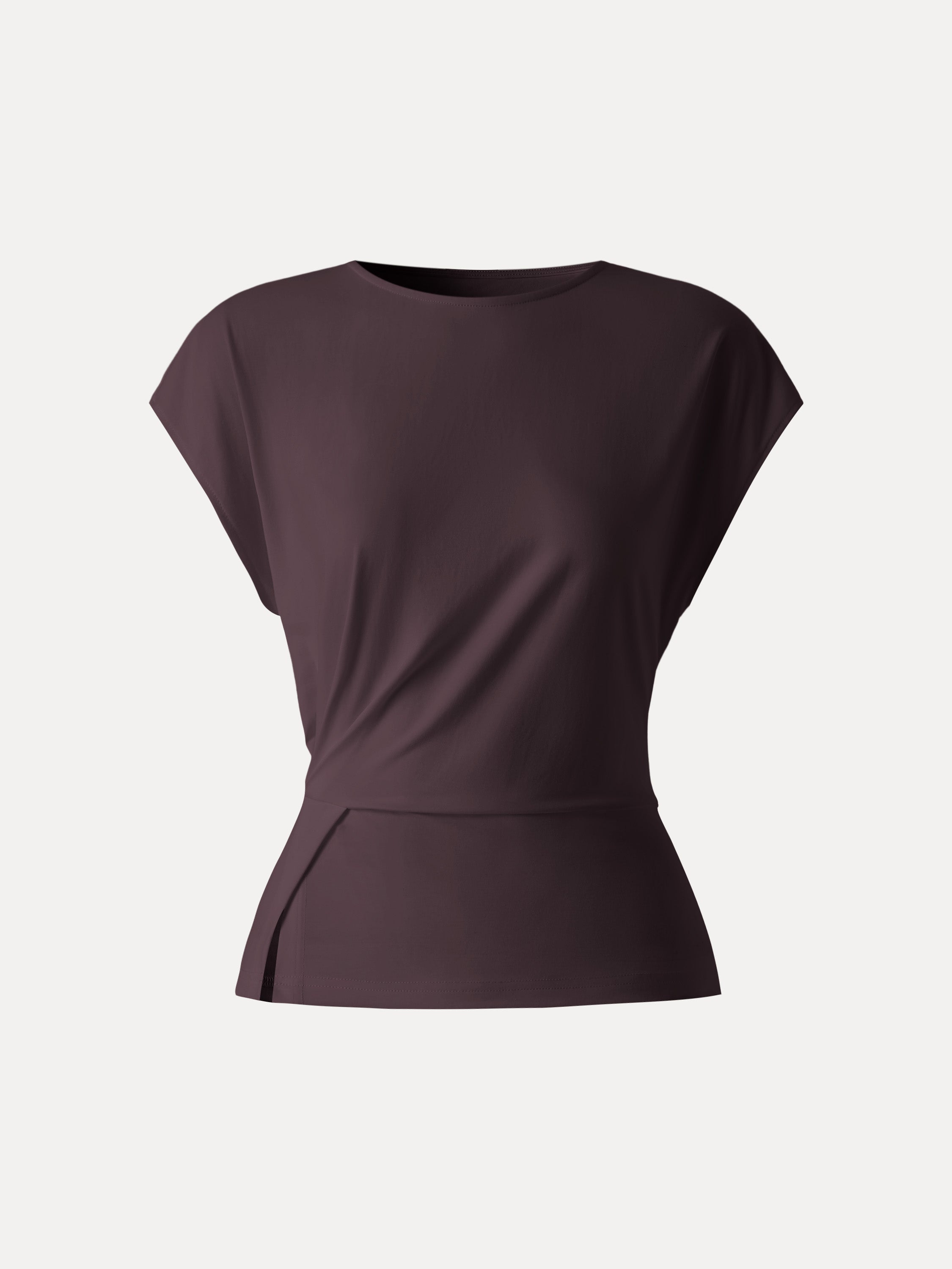 OGLmove Cooling Ponte Relaxed Round Neck Tucked Top