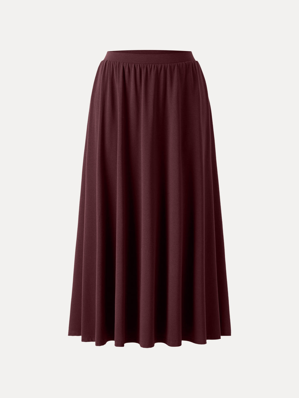 OGLmove Stretch Cotton Maxi Umbrella Skirt with Pockets