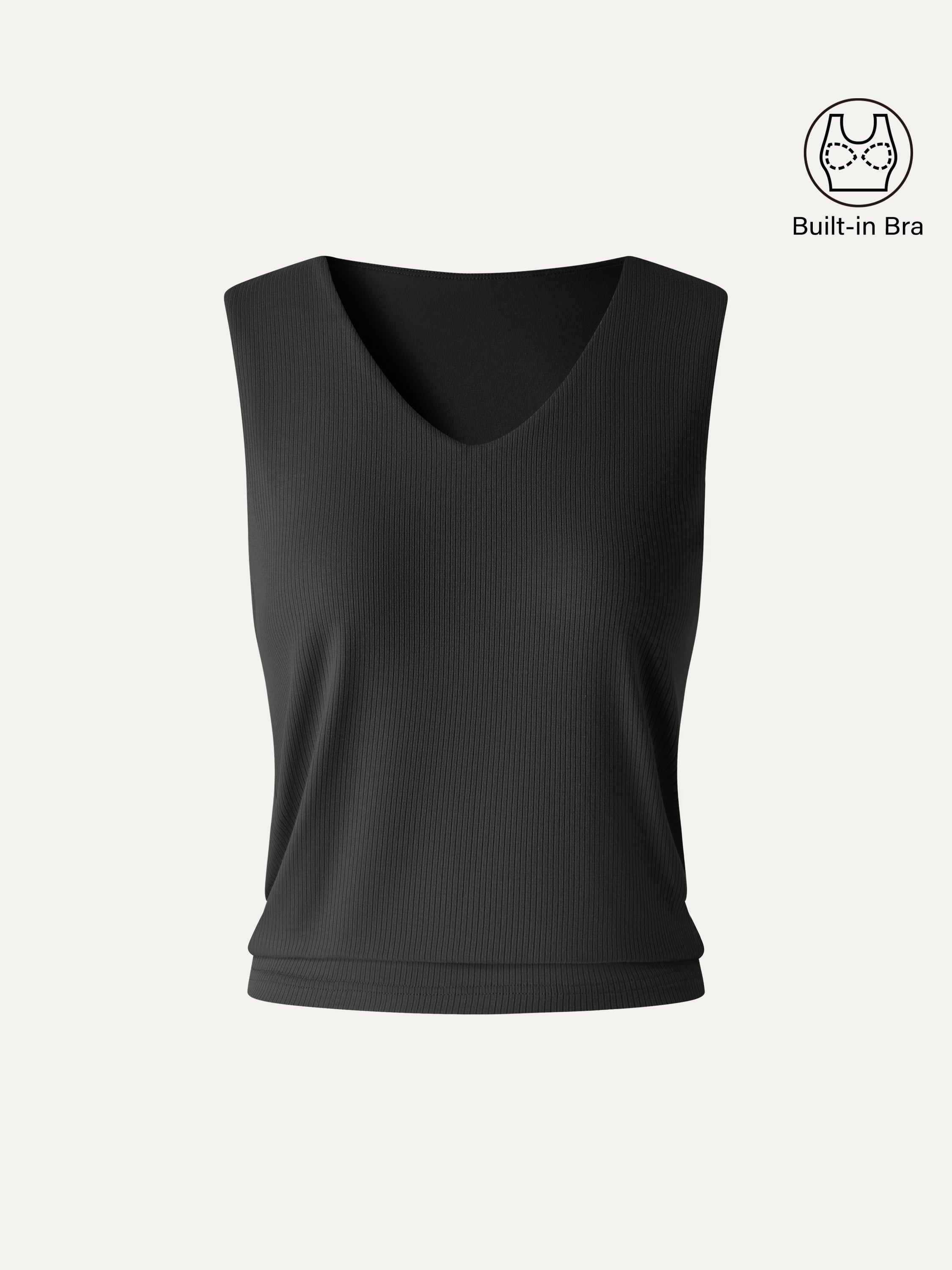 OGLmove CoolTouch Ease V-Neck Wide Shoulder Bra Tank