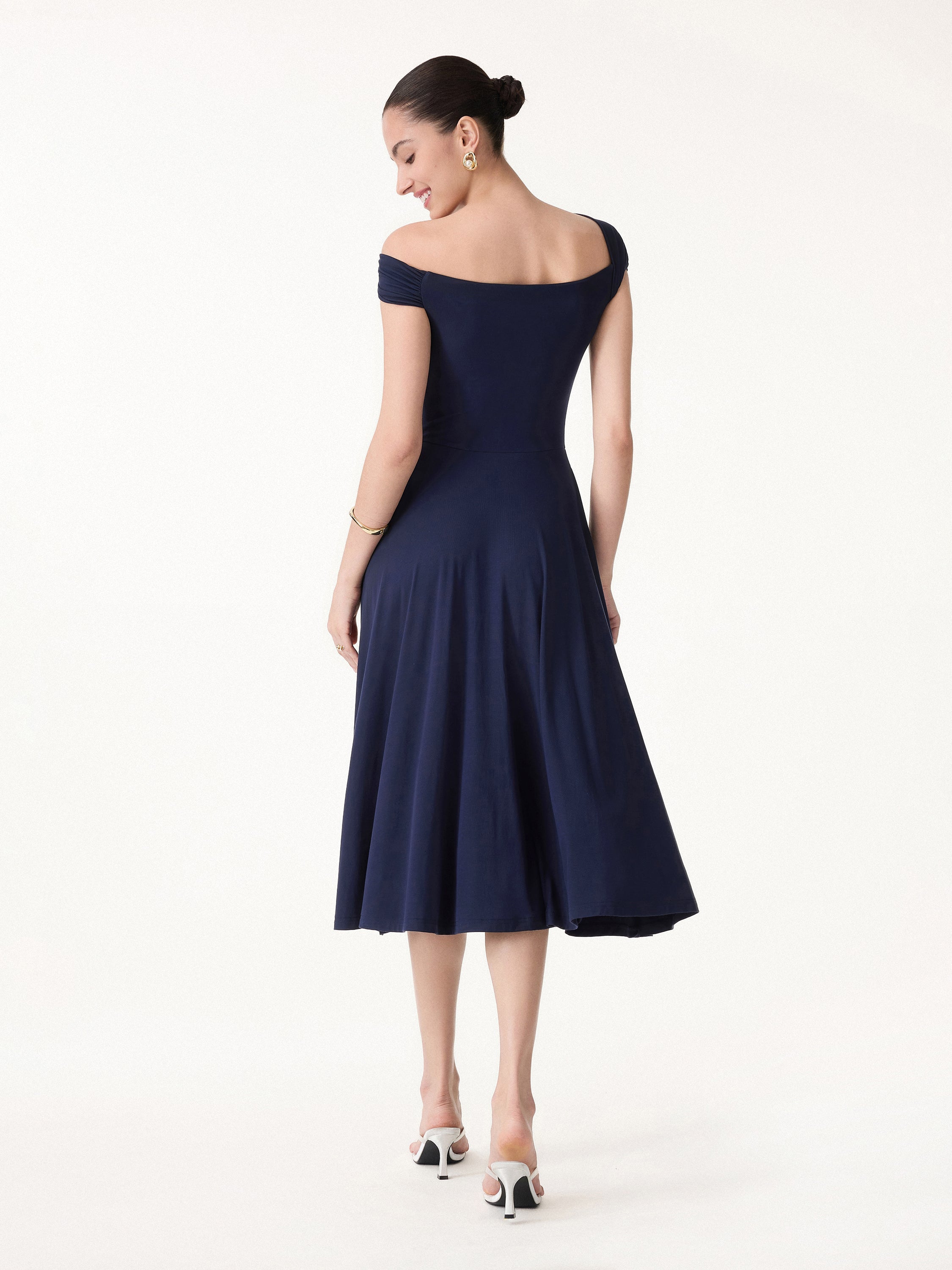 OGLmove Eco-SKinKiss Compressive Padding Midi Bra Dress with Pockets