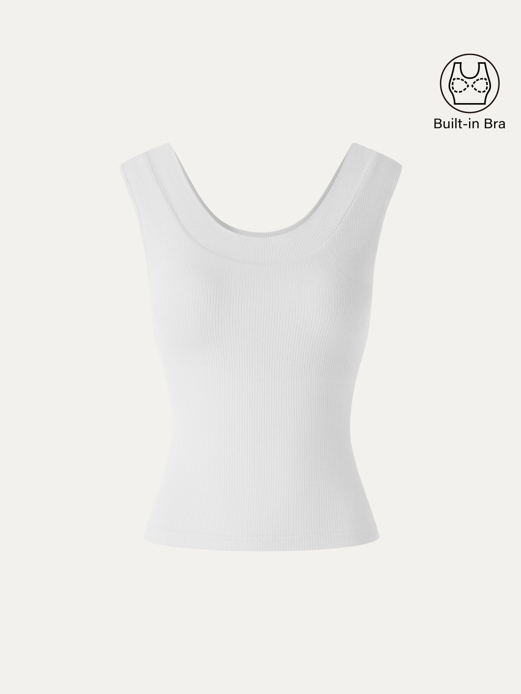 OGLmove CoolTouch U-Neck Bra Tank with Compressive Padding
