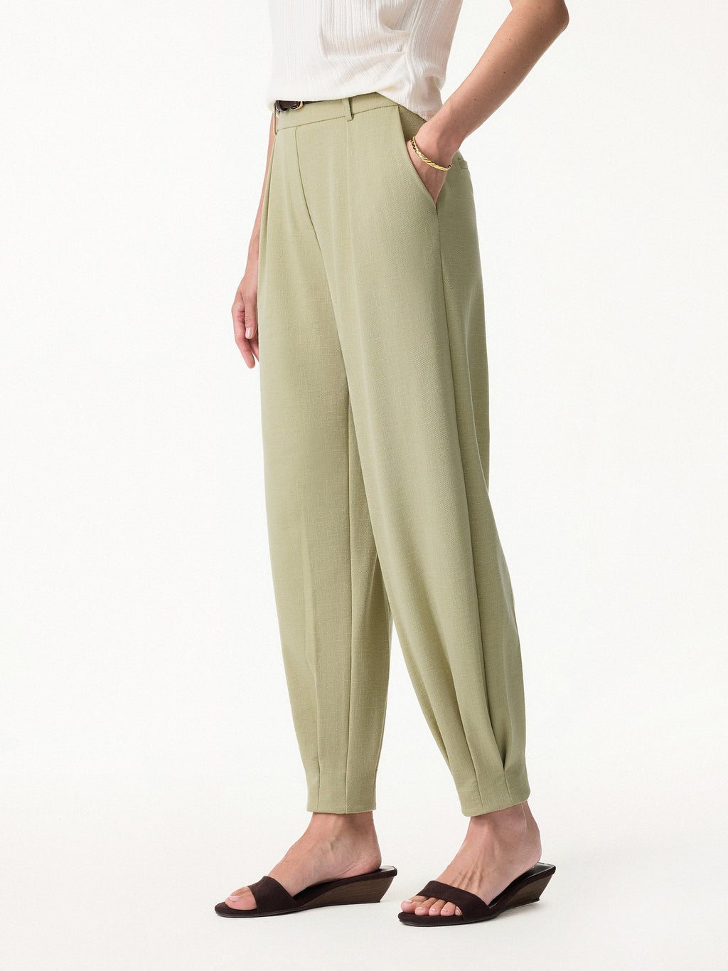 OGLmove Stretch Linen-Like Wrinkle-Resistant Tapered Pant