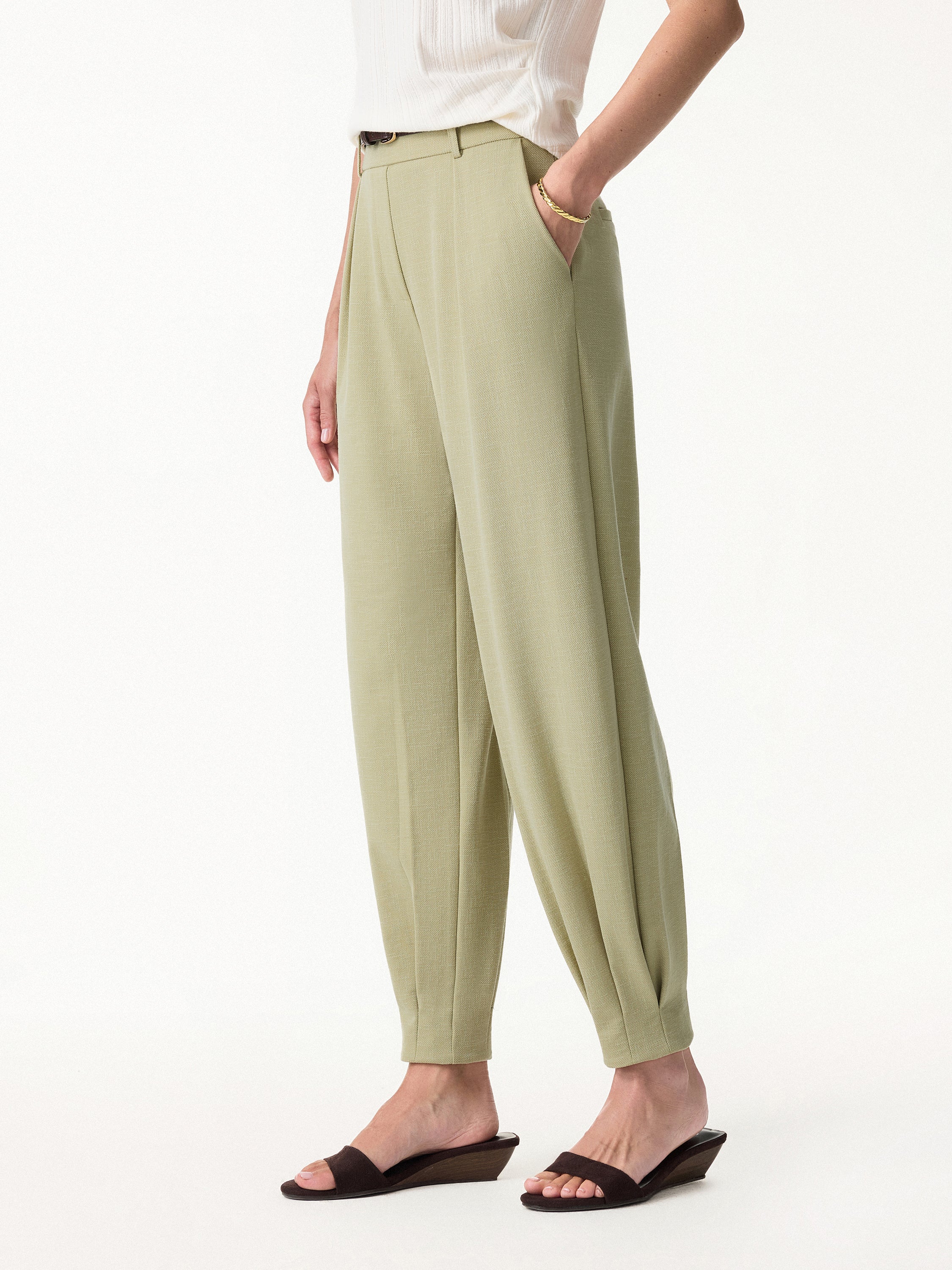 OGLmove Stretch Linen-Like Wrinkle-Resistant Tapered Pant