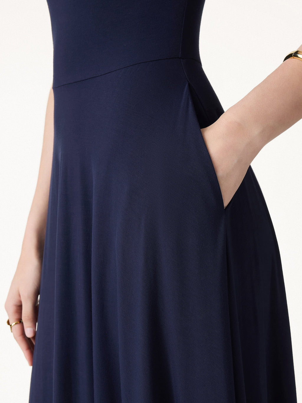 OGLmove Eco-SKinKiss Compressive Padding Midi Bra Dress with Pockets
