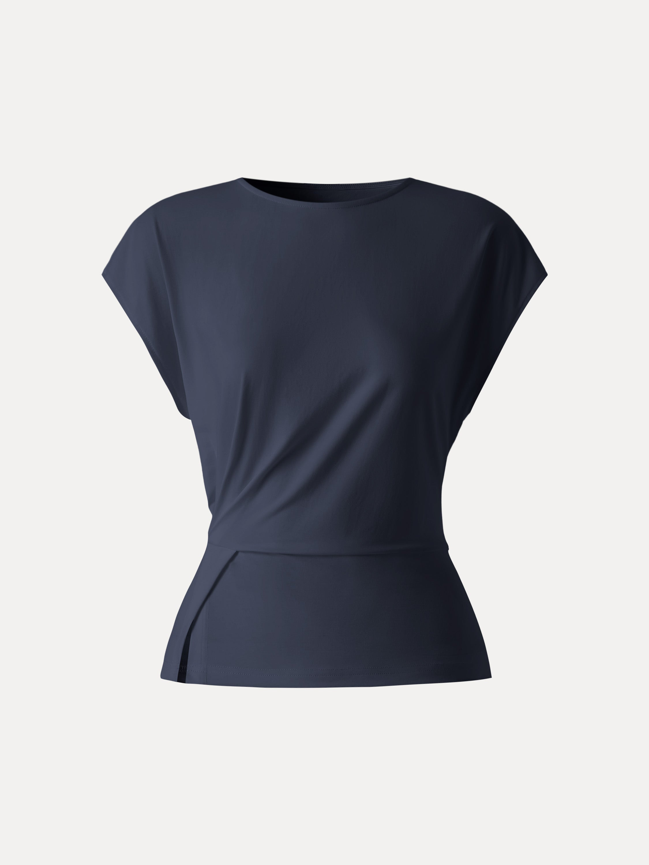 OGLmove Cooling Ponte Relaxed Round Neck Tucked Top