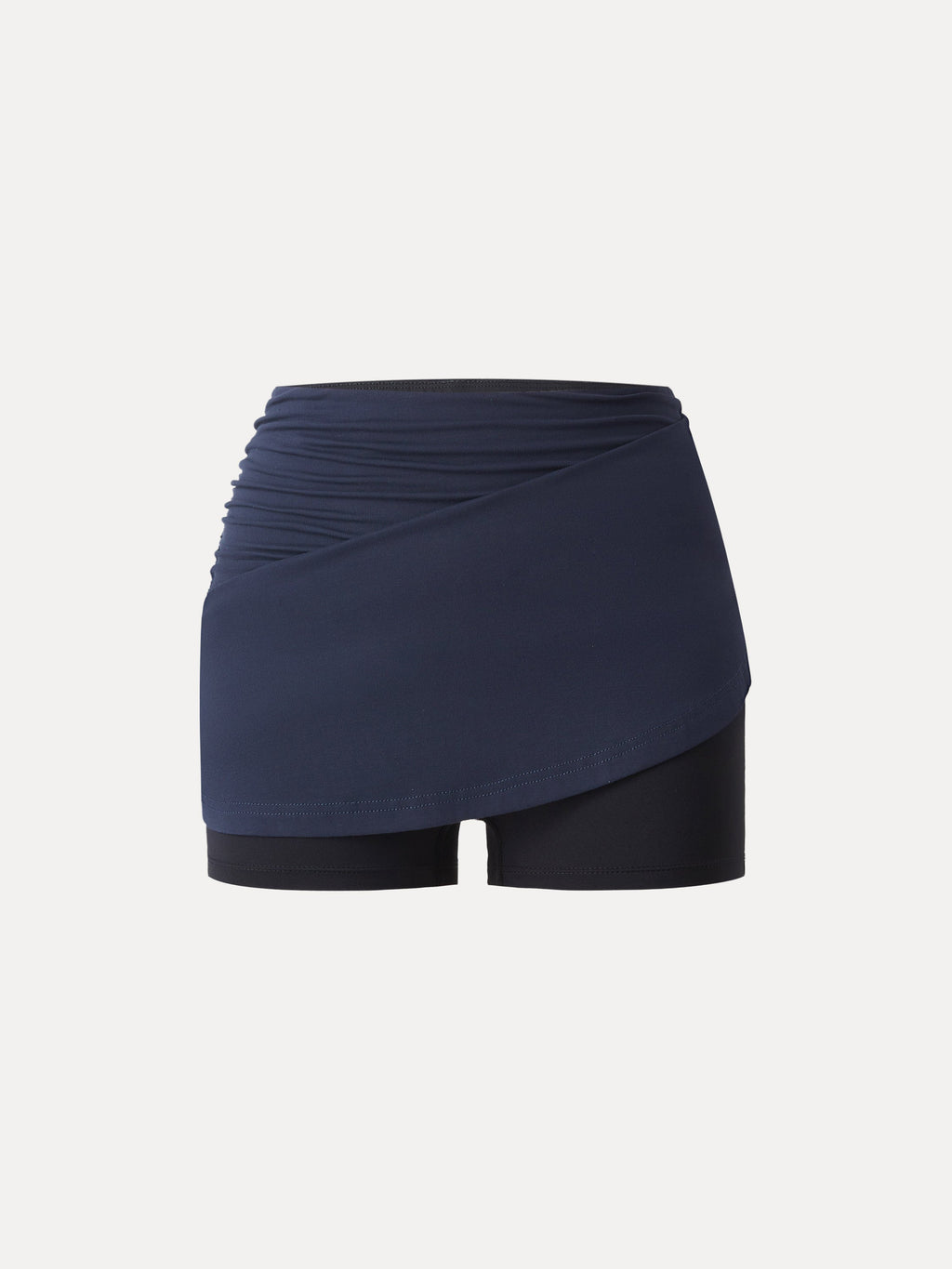 OGLmove Essential Ruched Mini Circle Skirt with Lined Shorts