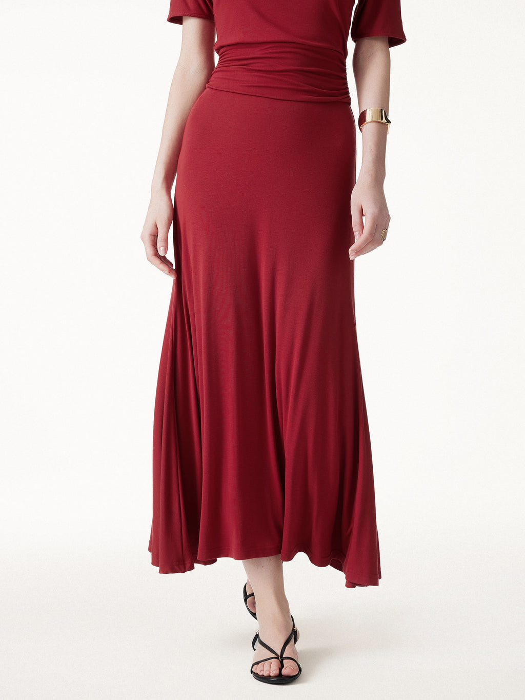 OGLmove CoolTouch Flowy Maxi Flared Skirt