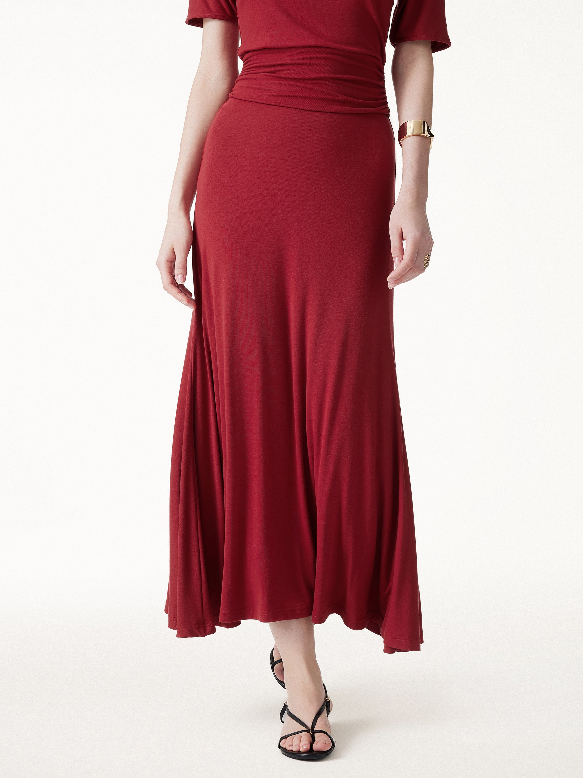 OGLmove CoolTouch Flowy Maxi Flared Skirt