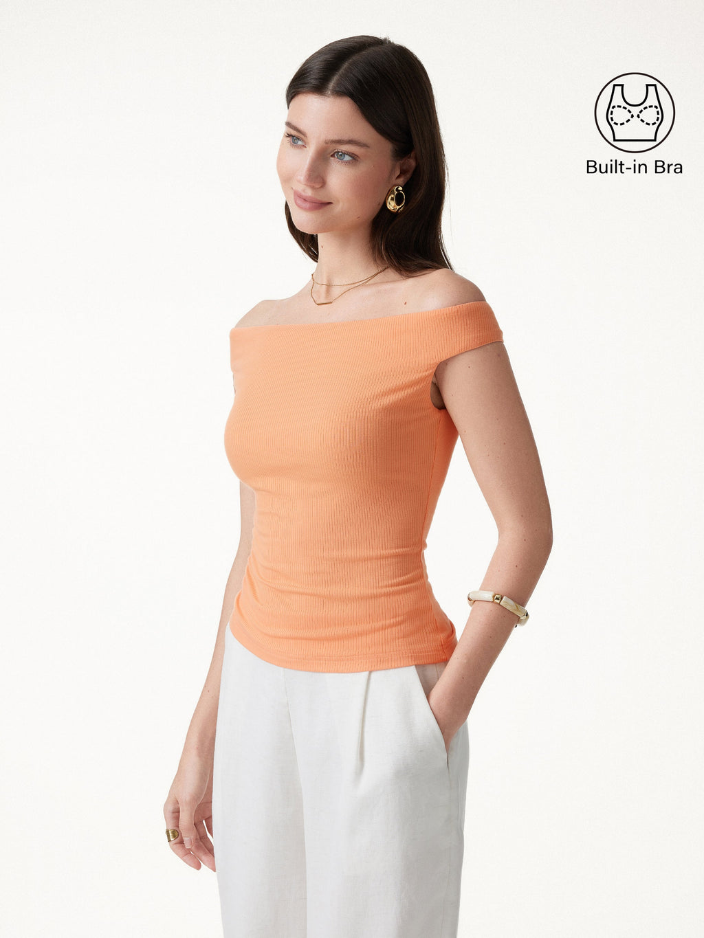 OGLmove Women's Off-the-Shoulder Contour Bra Top