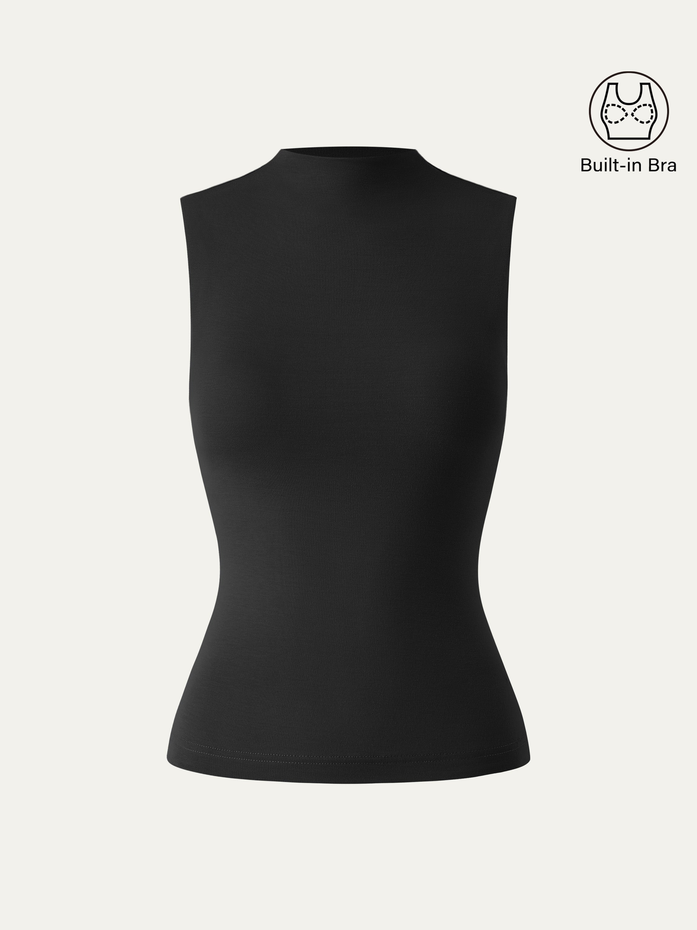 OGLmove Women's Mockneck Airy Bra Tank