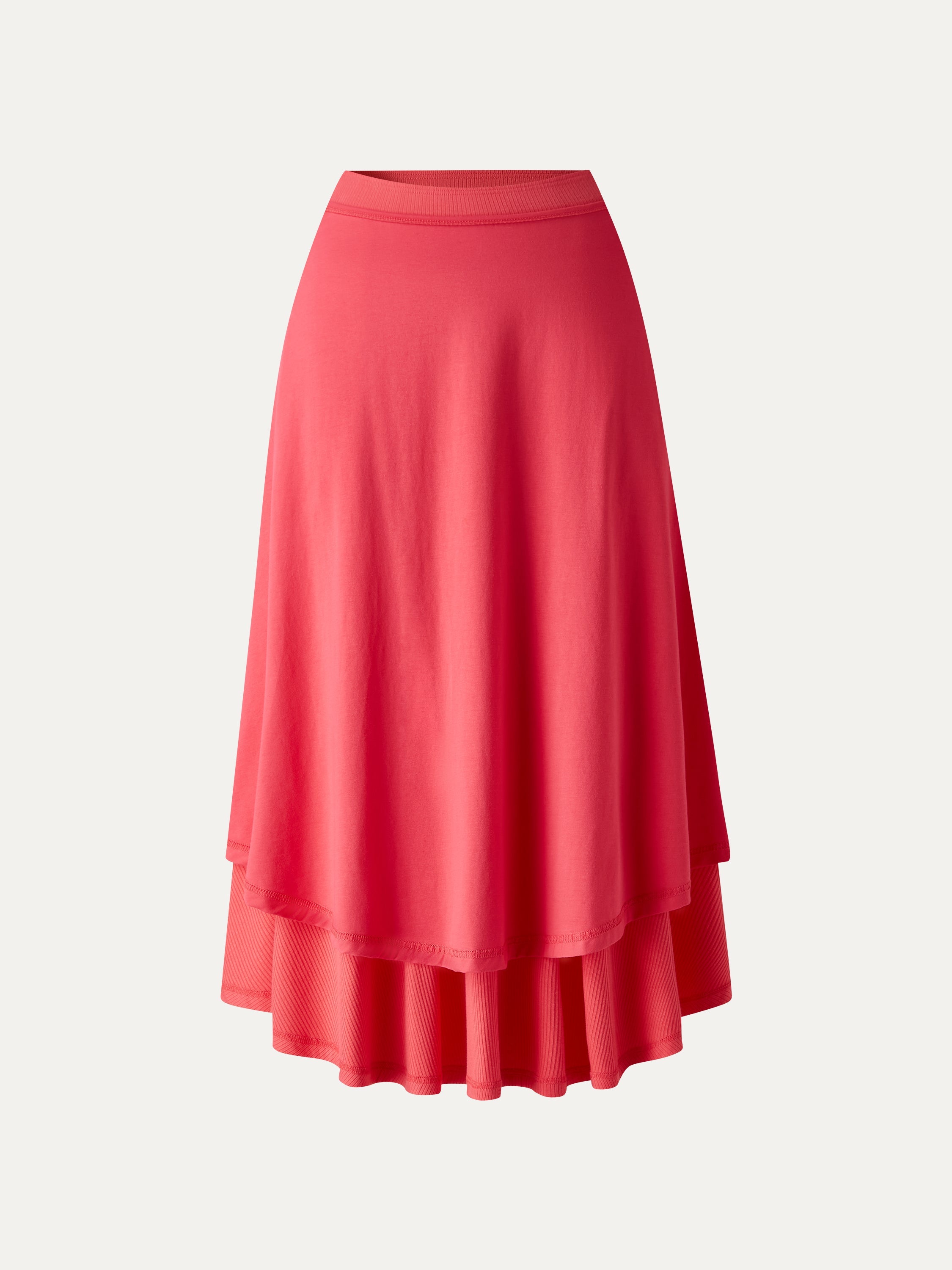 OGLmove U-Neck Bra Tank & Midi Skirt Set with Pockets