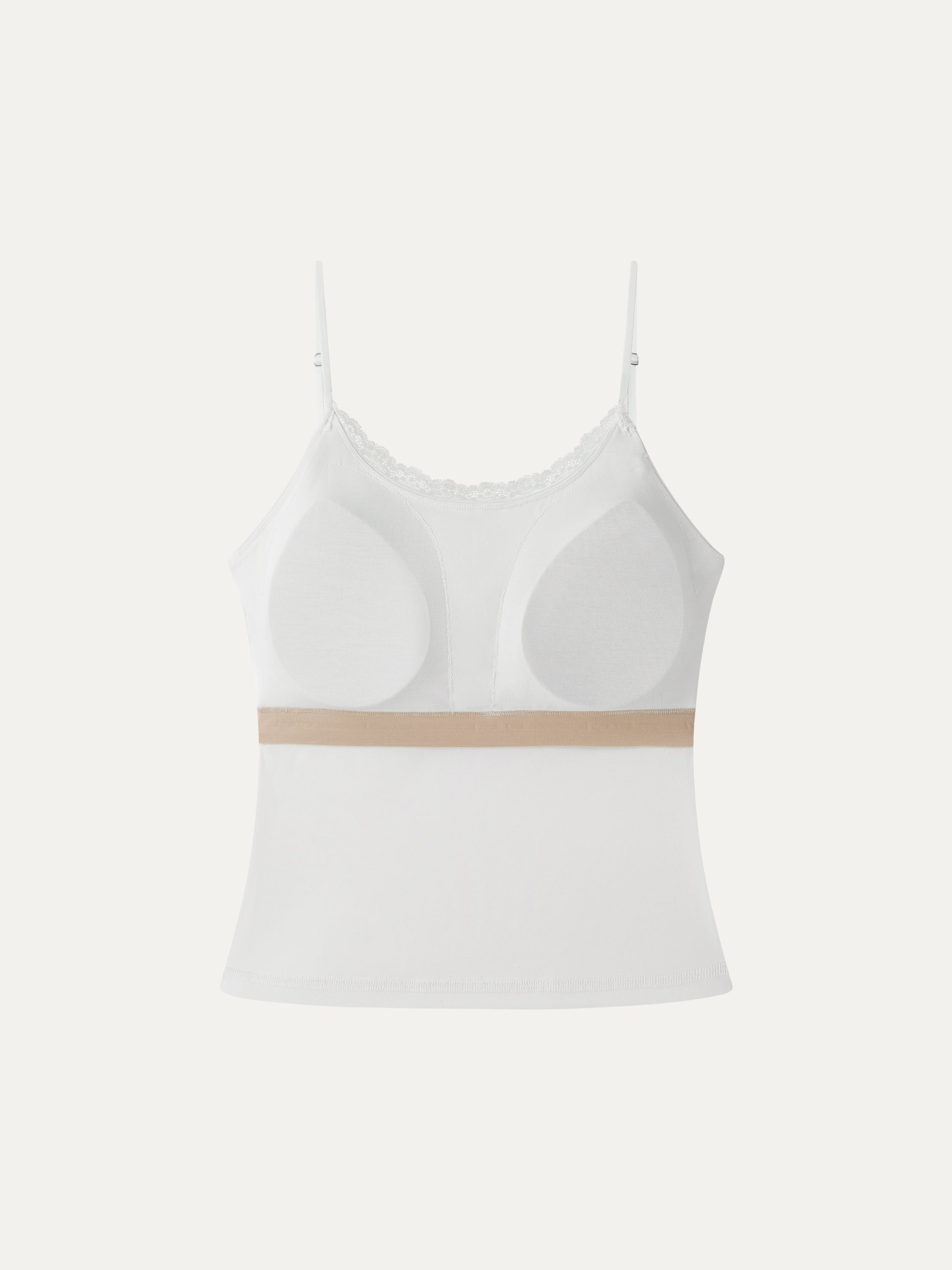 OGLmove Women's Lace Trim Scoop Neck Spaghetti Bra Top