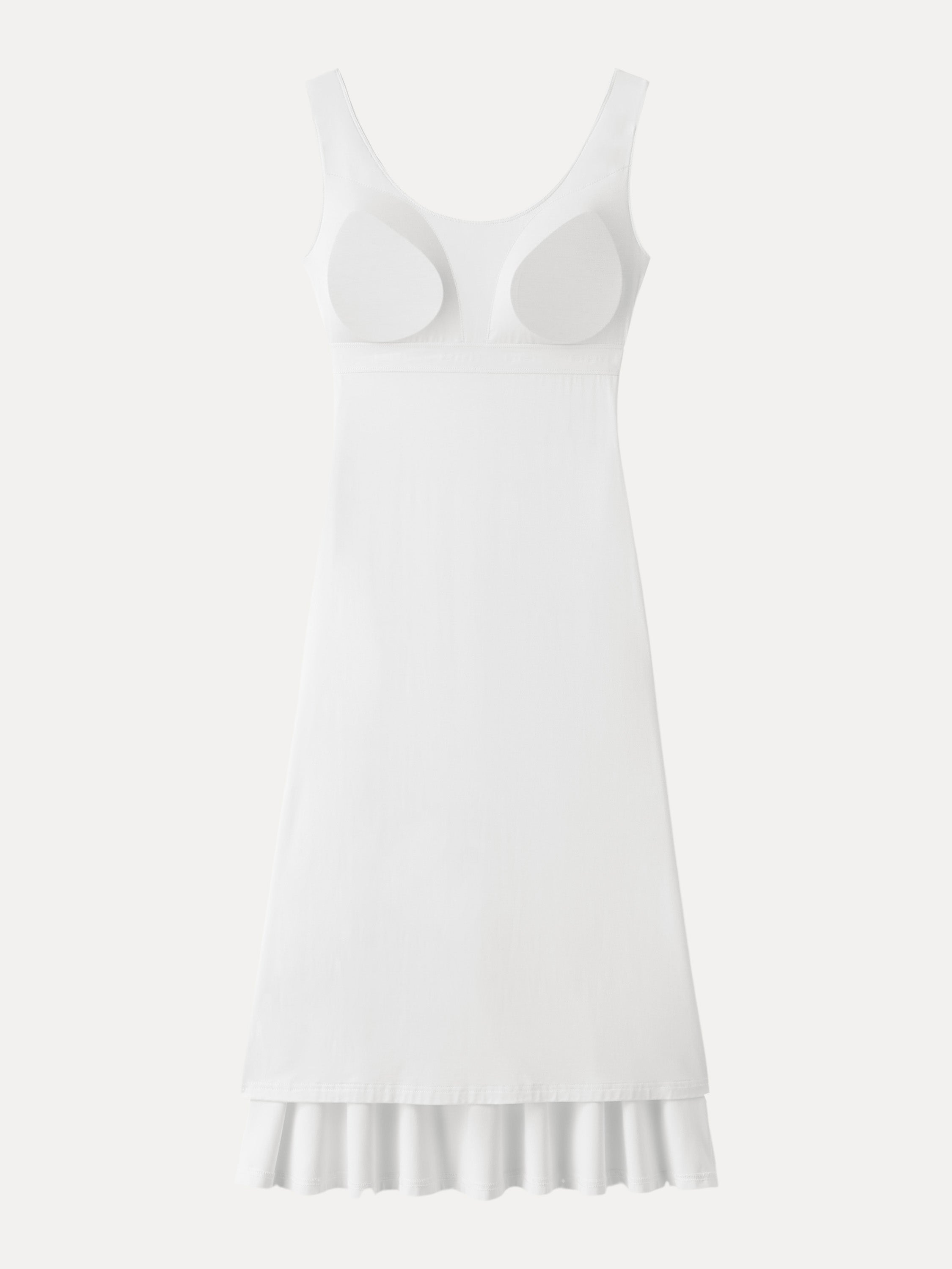 OGLmove Women's Scoop Neck Midi Low Back Bra Dress