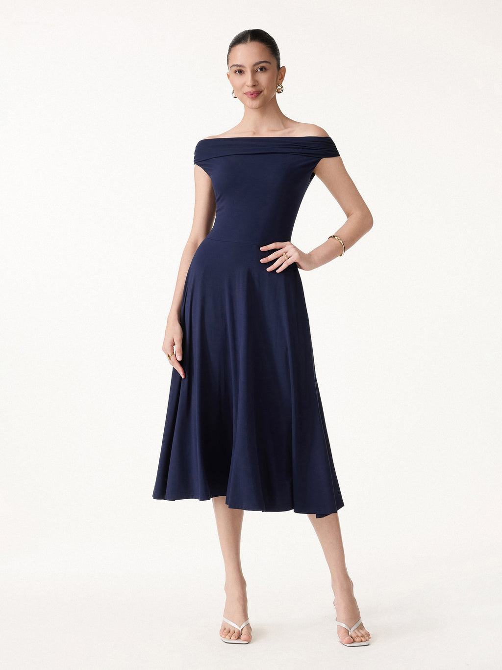 OGLmove Eco-SKinKiss Compressive Padding Midi Bra Dress with Pockets