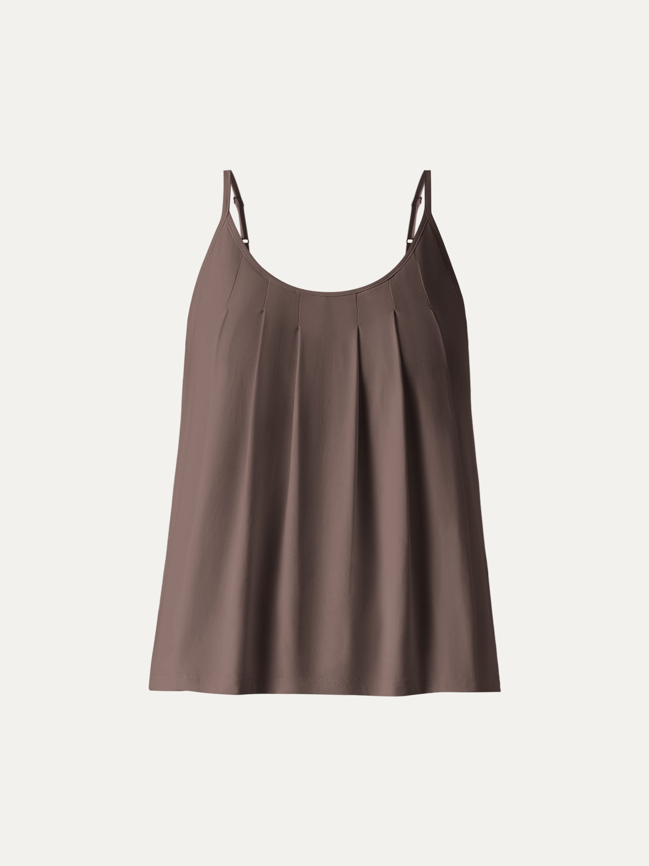 OGLmove U-Neck Pleated Spaghetti Bra Tank