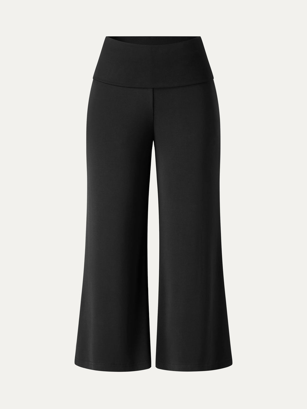 OGLmove Sandwashed Modal Fold-Down Waist Flared Leg Pants