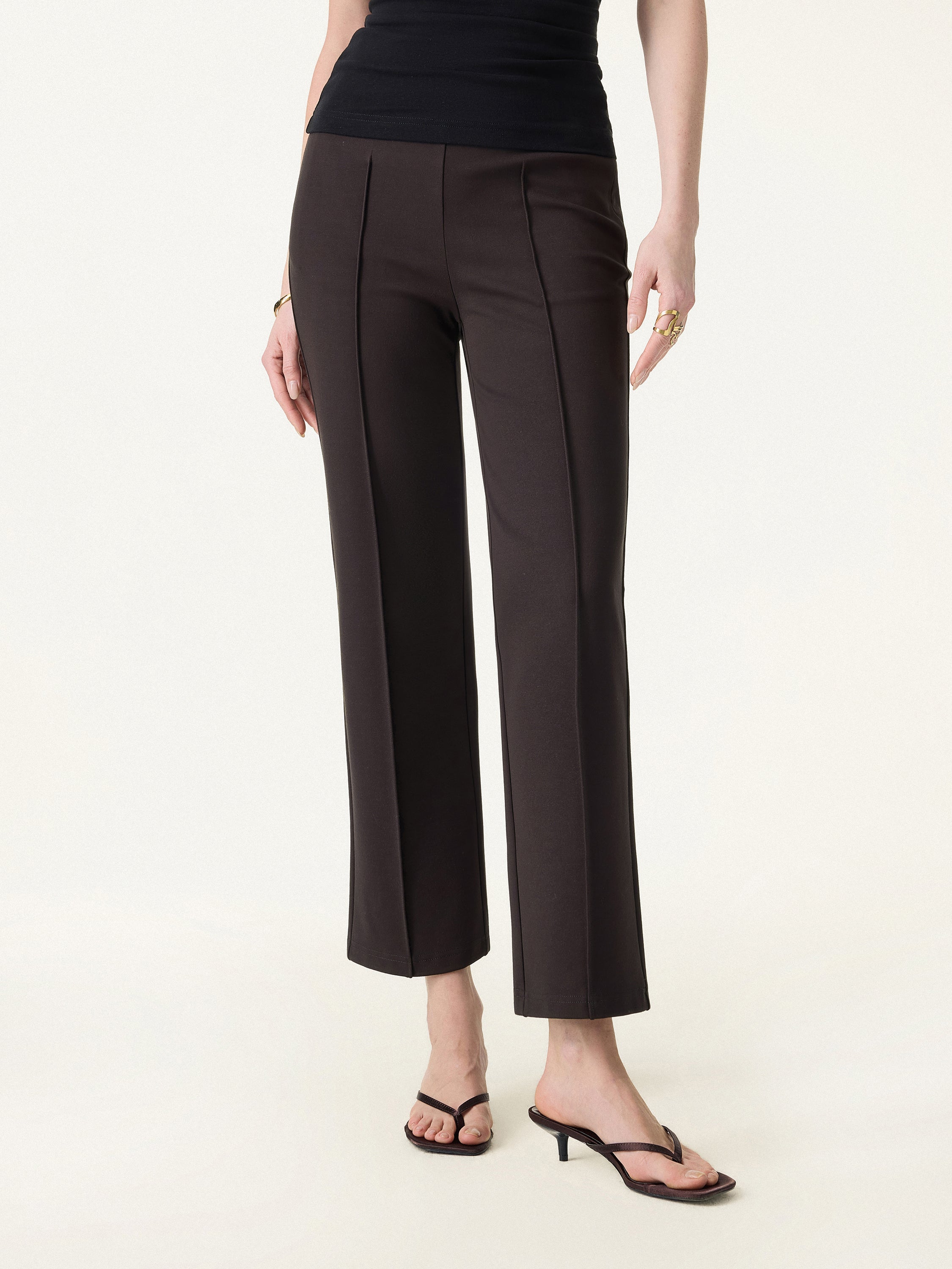OGLmove Wrinkle-Resistant High Rise Cropped Flare Leg Travel Pant
