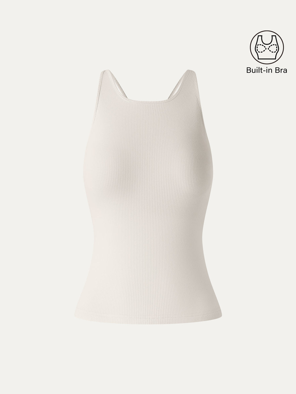 OGLmove Women's CoolTouch Ribbed Racer Back Bra Tank