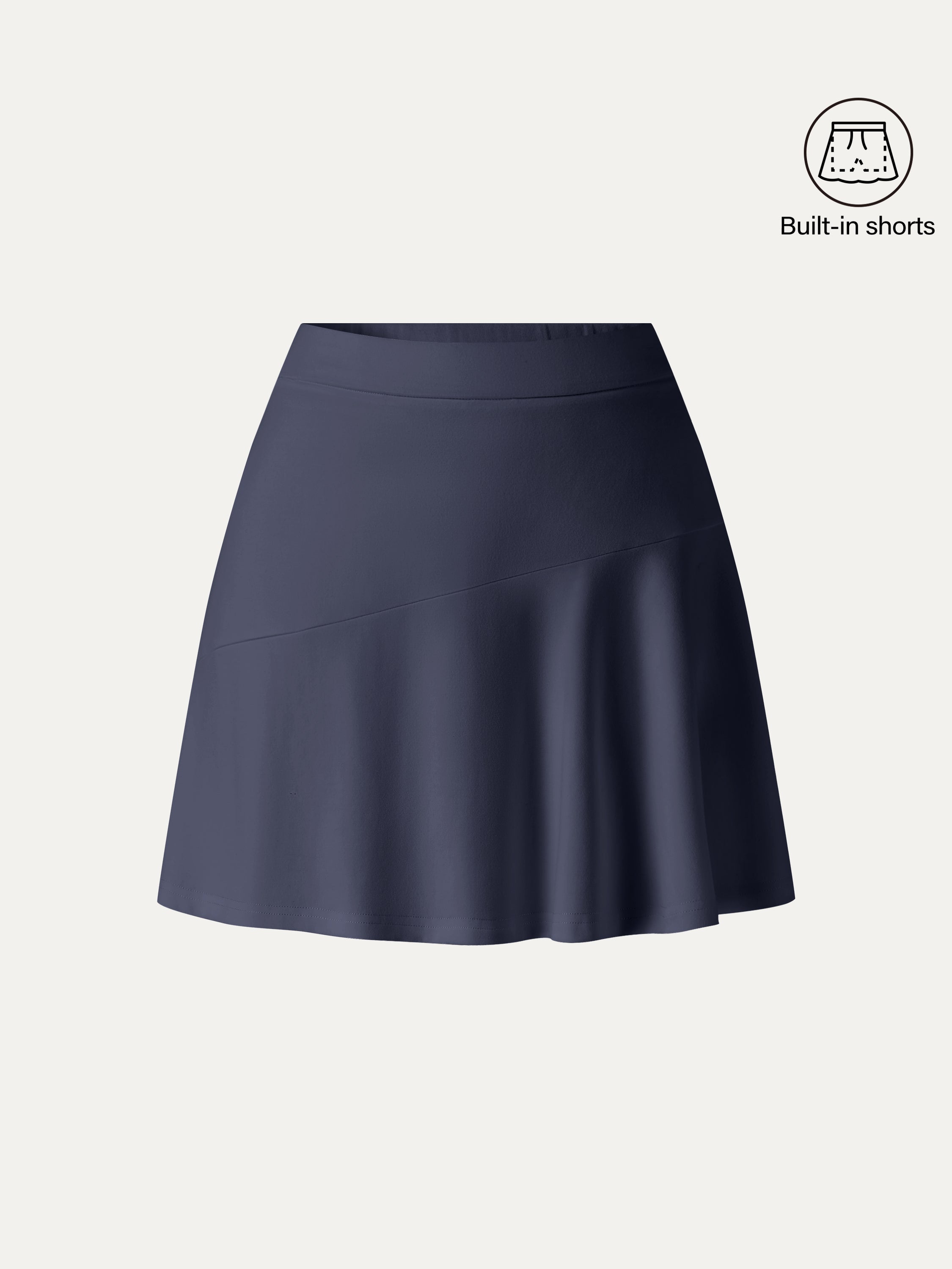 OGLmove Stretch Ponte Mid Rise Pull-On Mini Skirt