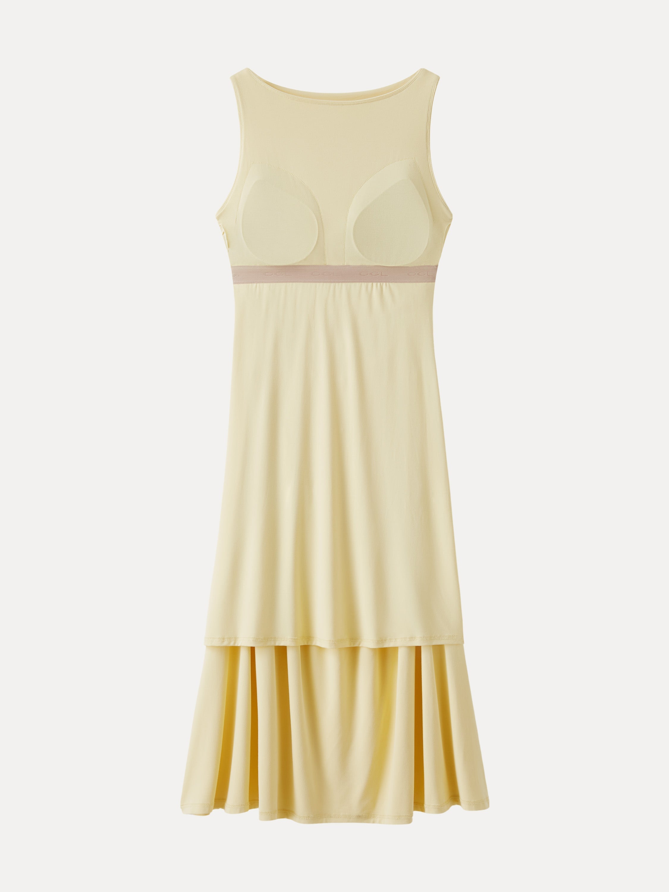 OGLmove SkinKiss Cooling Boatneck Ruched Midi Bra Dress