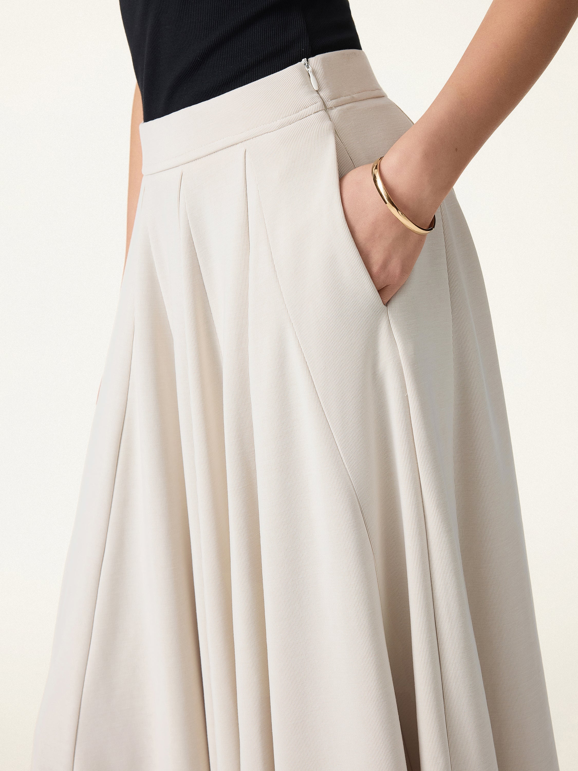 OGLmove Lyocell Blend Volume Skirt with Pockets