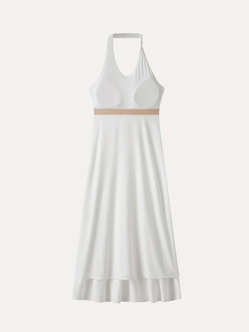 OGLmove Women's Ponte Halter Neck Open Back Bra Dress