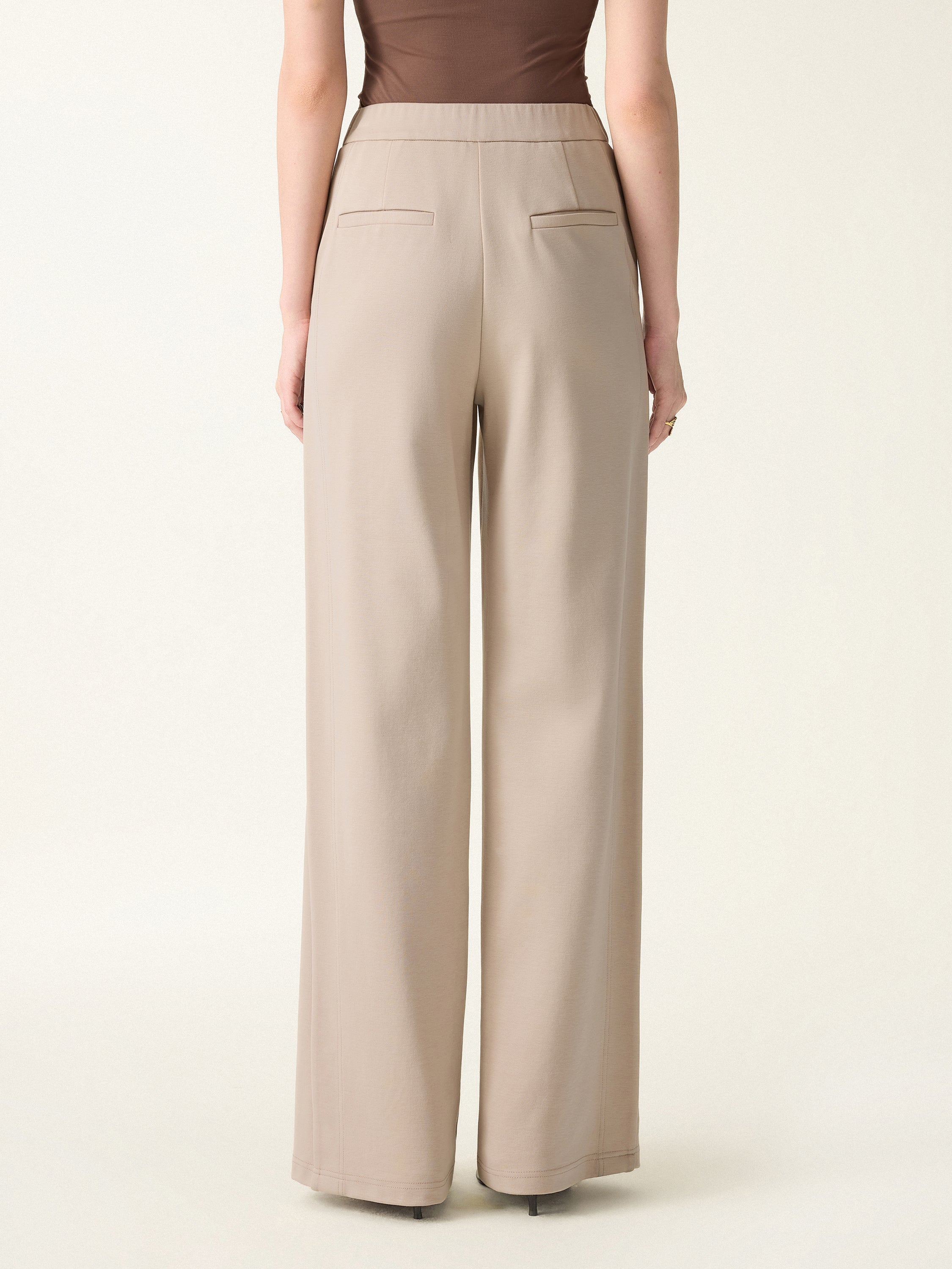 OGLmove Drapey Mid Rise Wide Leg Pull-on Pant with Pockets