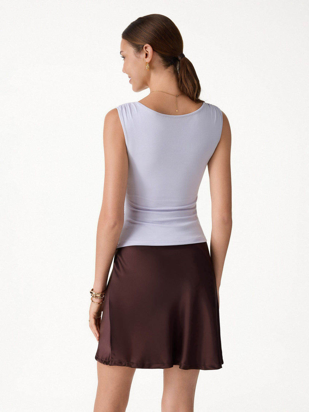 OGLmove CoolTouch Surplice Neck Gathered Waist Top