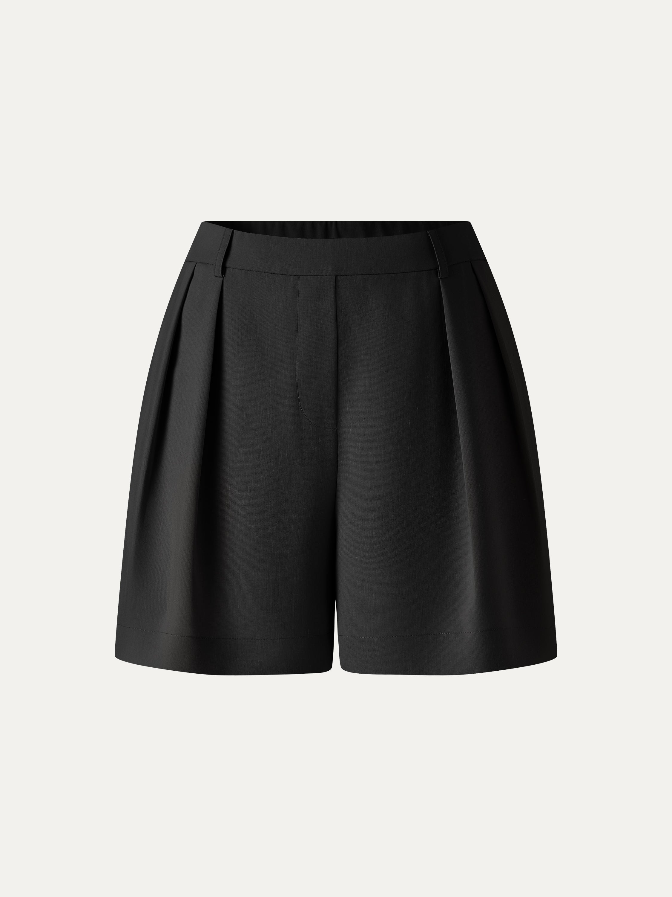 OGLmove Lyocell-Linen Tailored Shorts with Pockets
