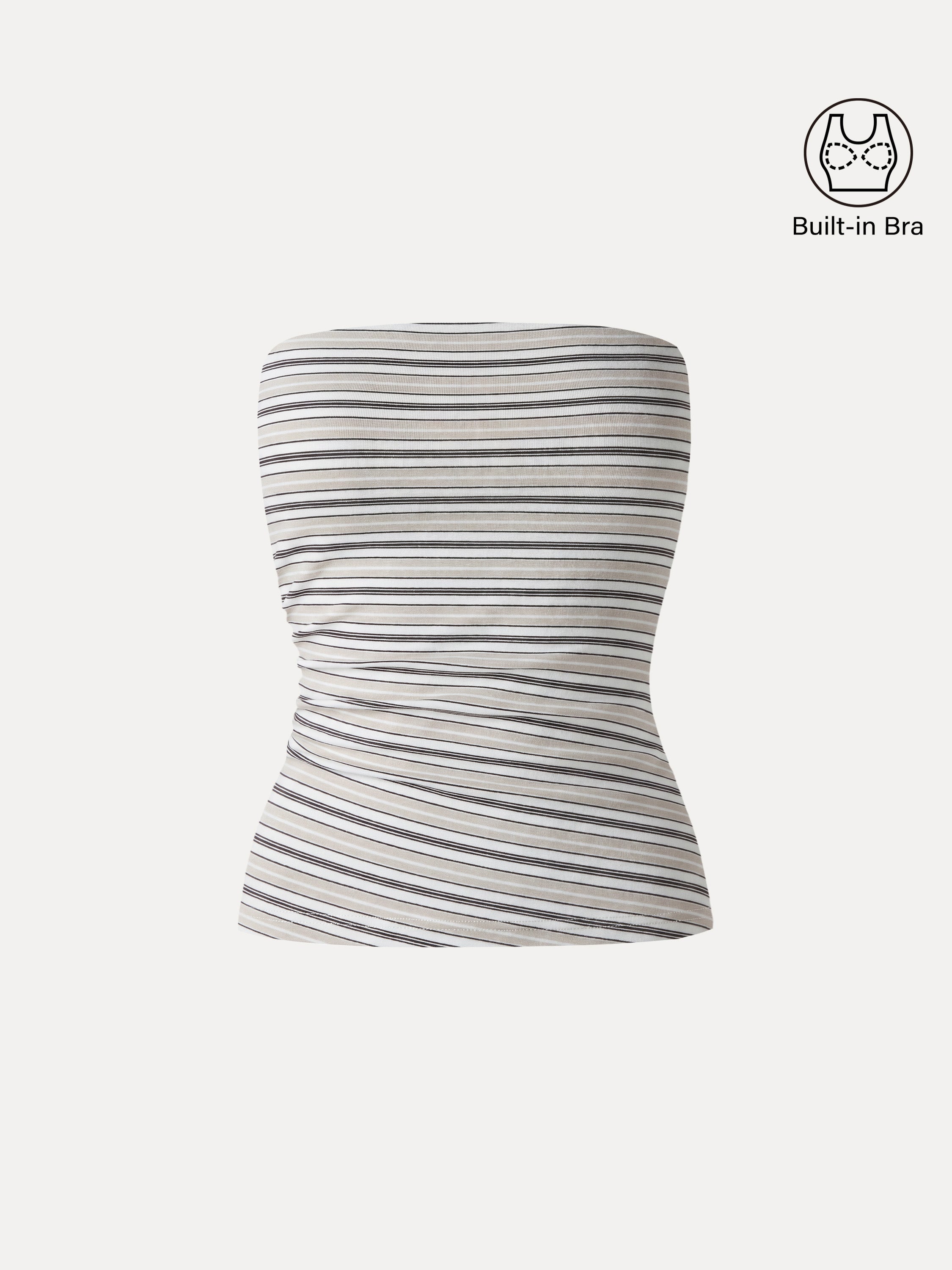 OGLmove Women's Striped Bra Tube Top