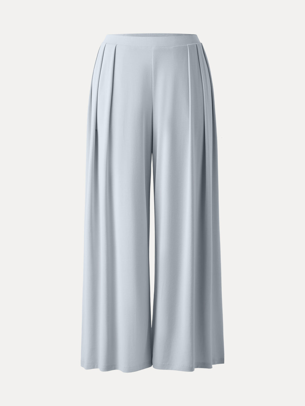 OGLmove Sandwashed Mid Rise Pleated Wide Leg Palazzo Pant with Pockets