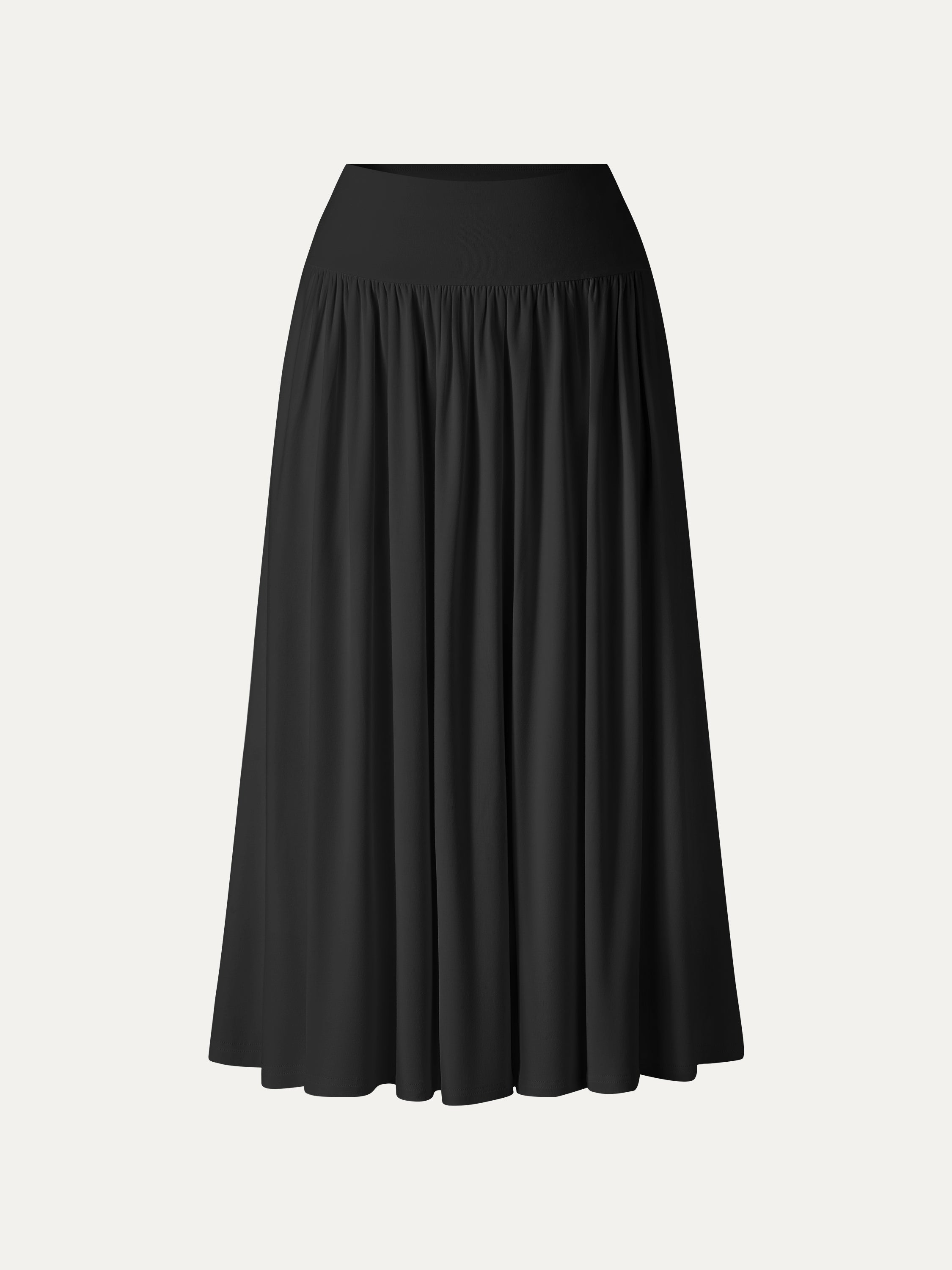 OGLmove SkinKiss Mid Rise Gathered Midi Skirt with Pockets