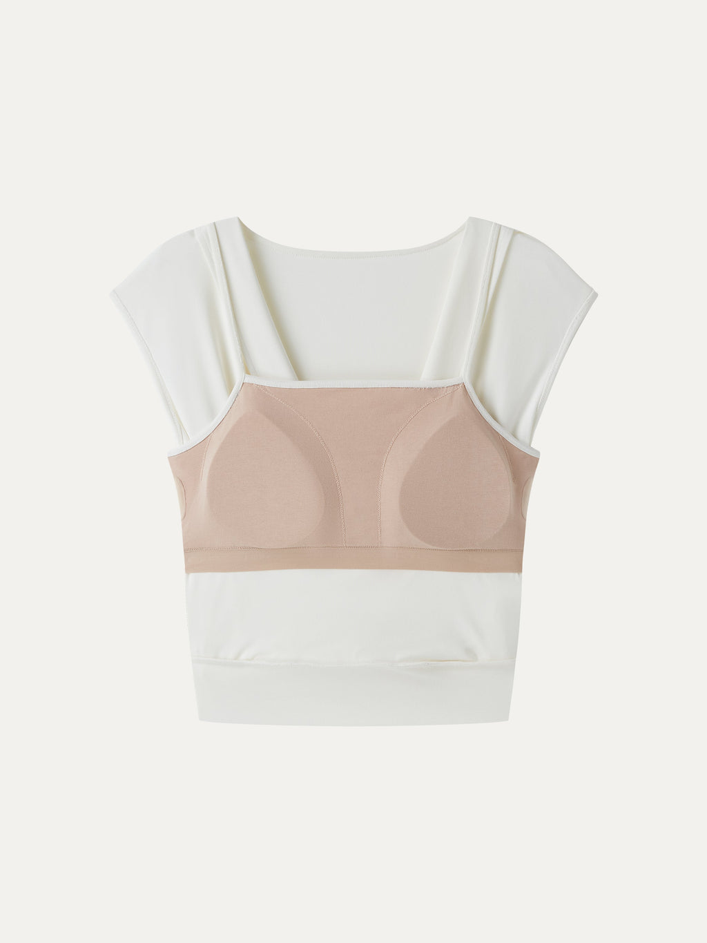 OGLmove Women's Sandwashed Modal 2-in-1 Wrap Bra Tank