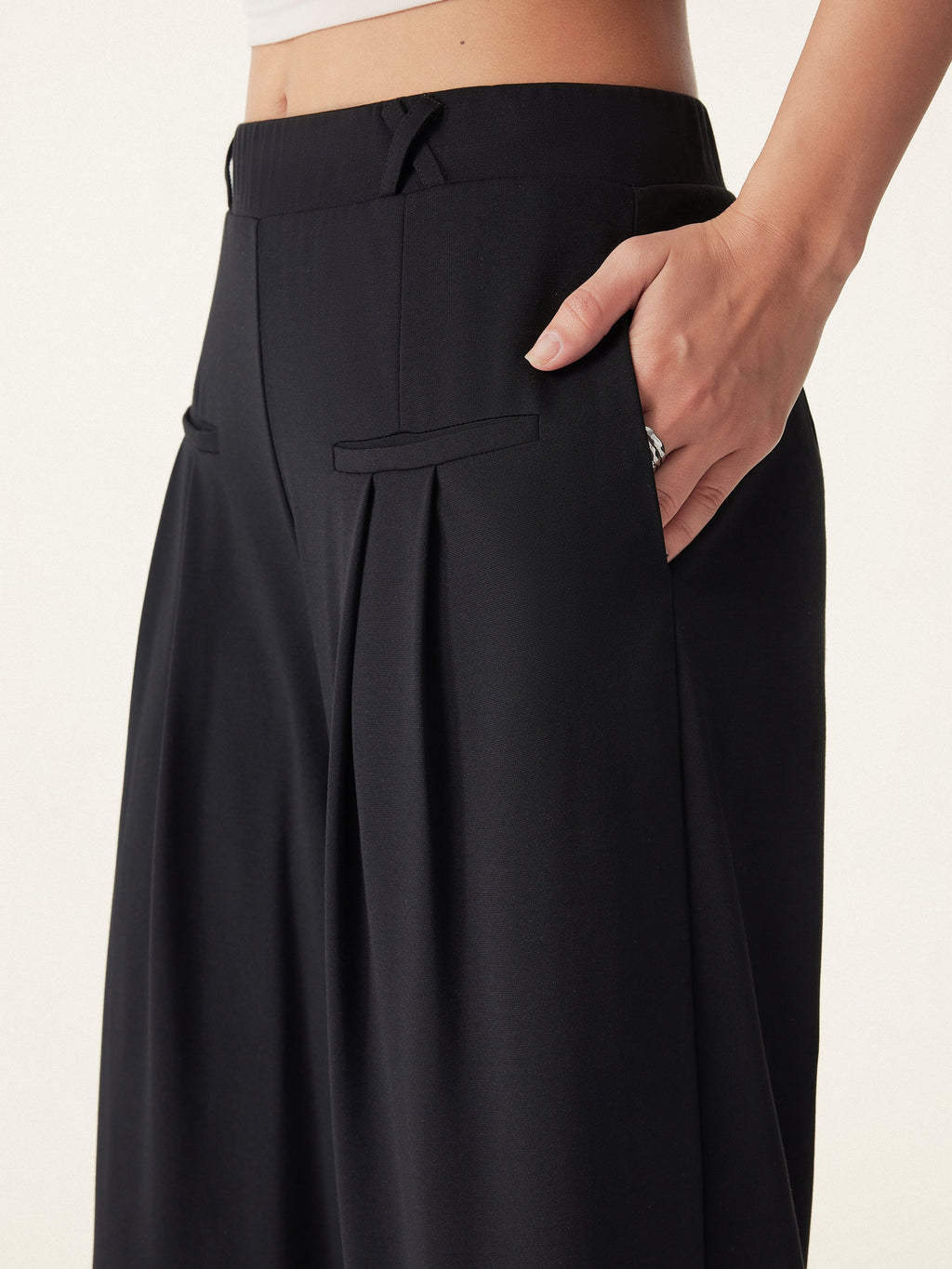 OGLmove Open Back Bra Tank and Wide Leg Trouser Set