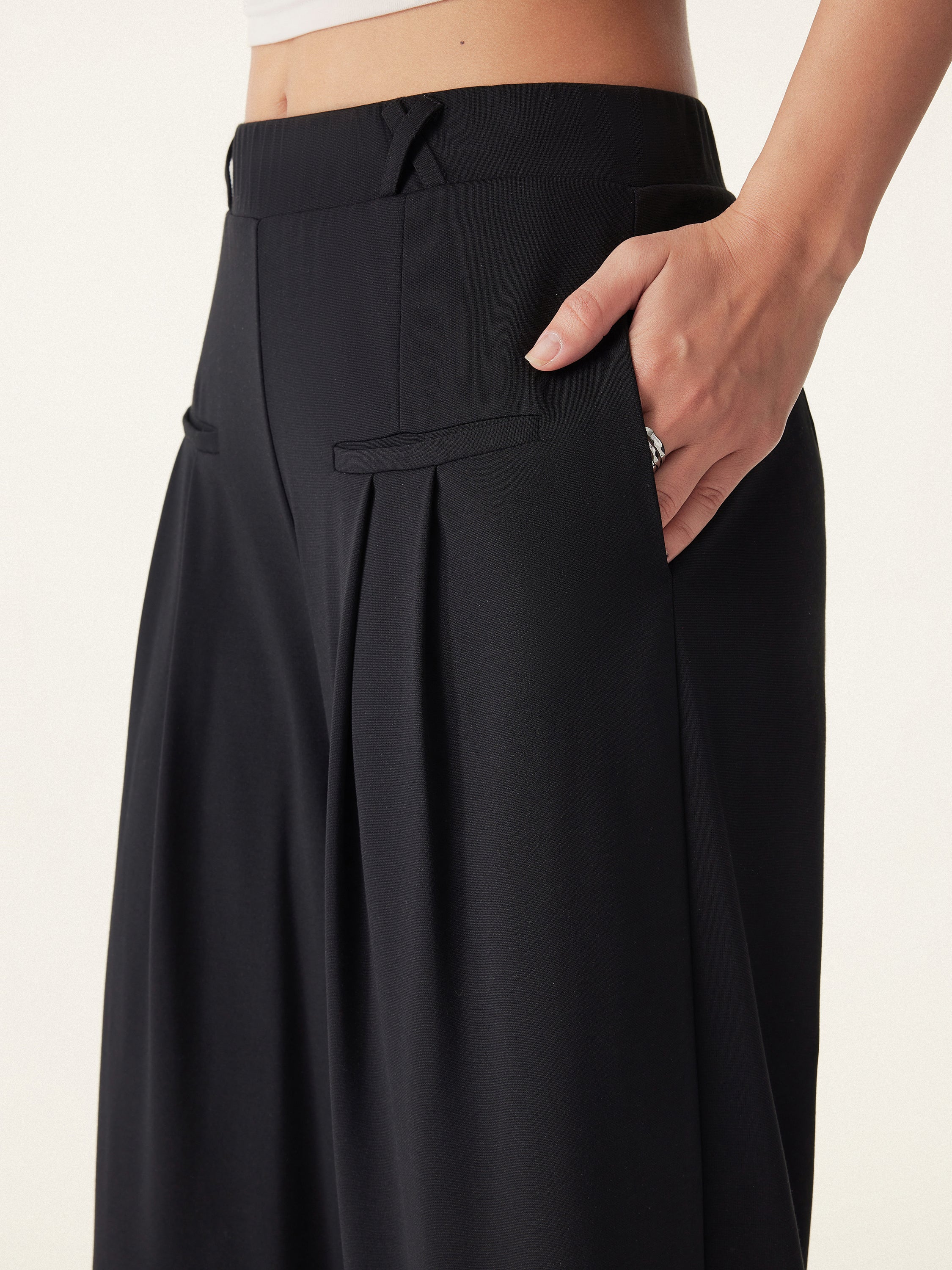 OGLmove Open Back Bra Tank and Wide Leg Trouser Set