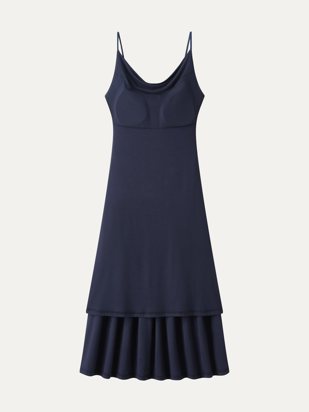 OGLmove Cowl Neck Open-Back Midi Bra Dress