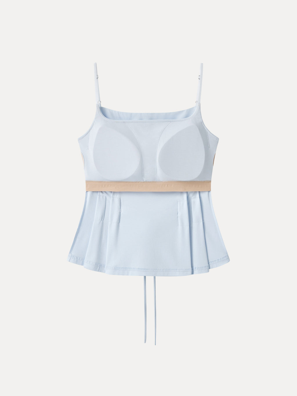OGLmove 2Pcs Set Spaghetti Bra Top, Wide Leg Pants