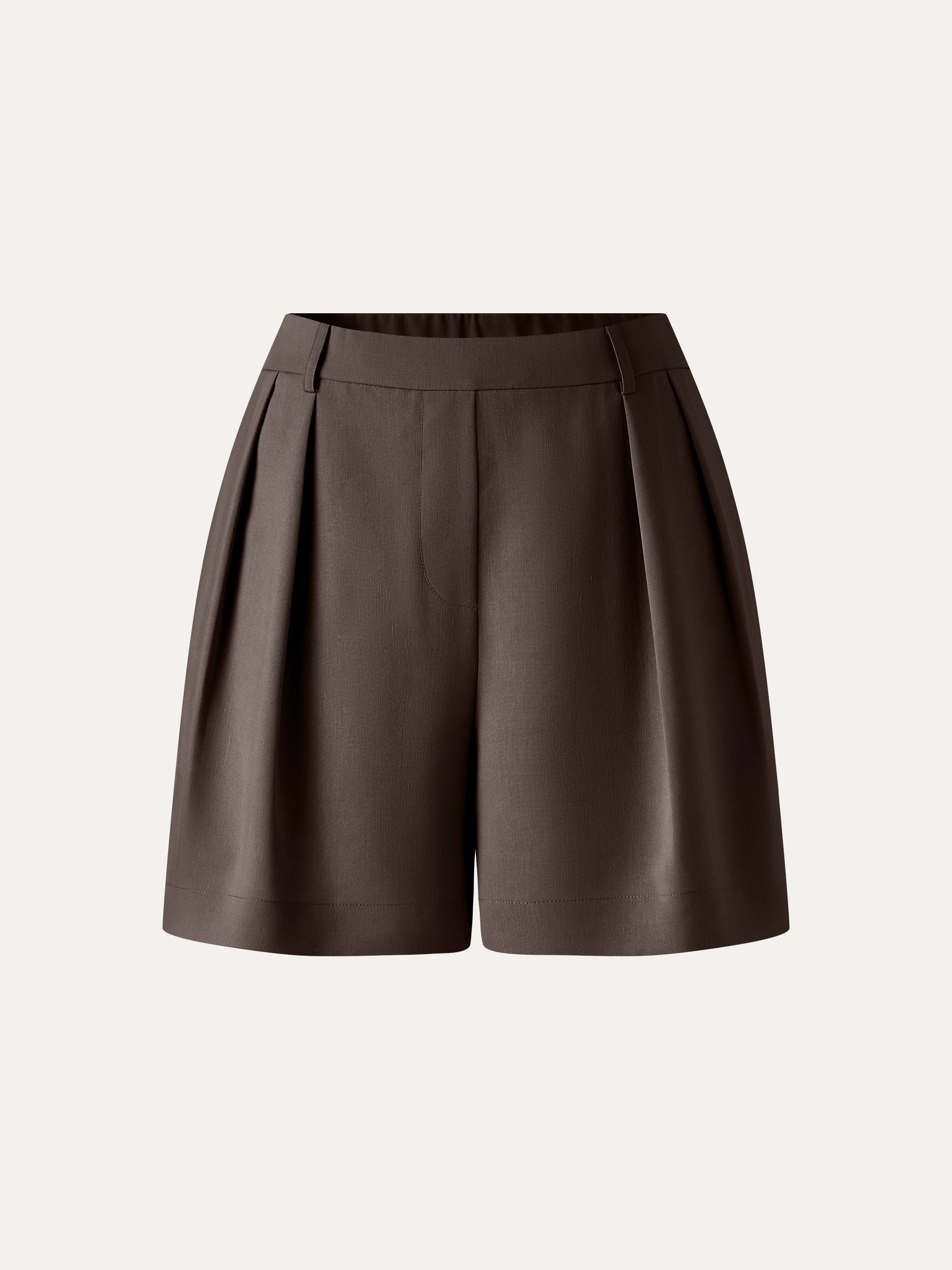 OGLmove Lyocell-Linen Tailored Shorts with Pockets