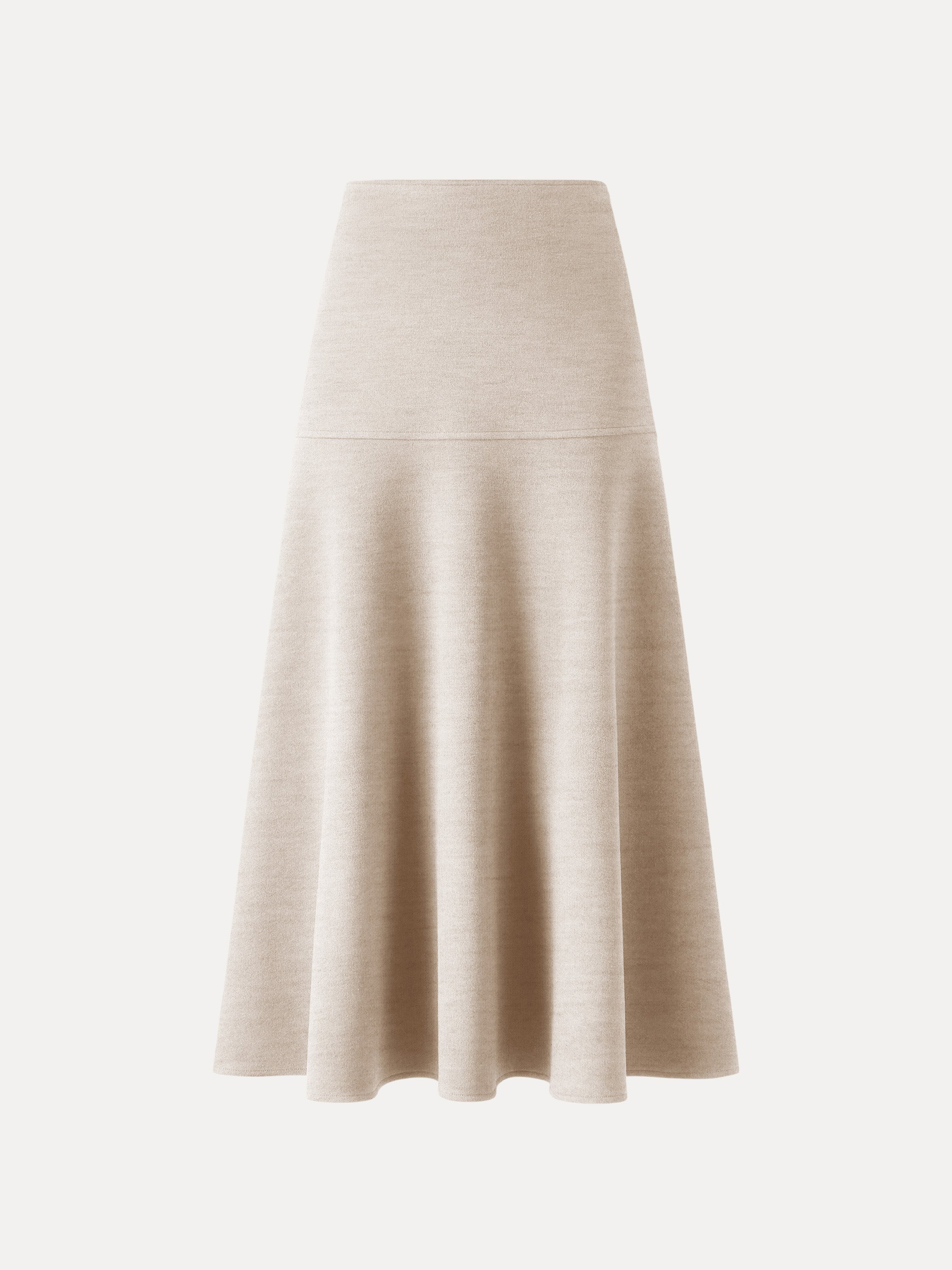 OGLmove FuzzLuxe Flared Maxi Skirt Heather Morganite