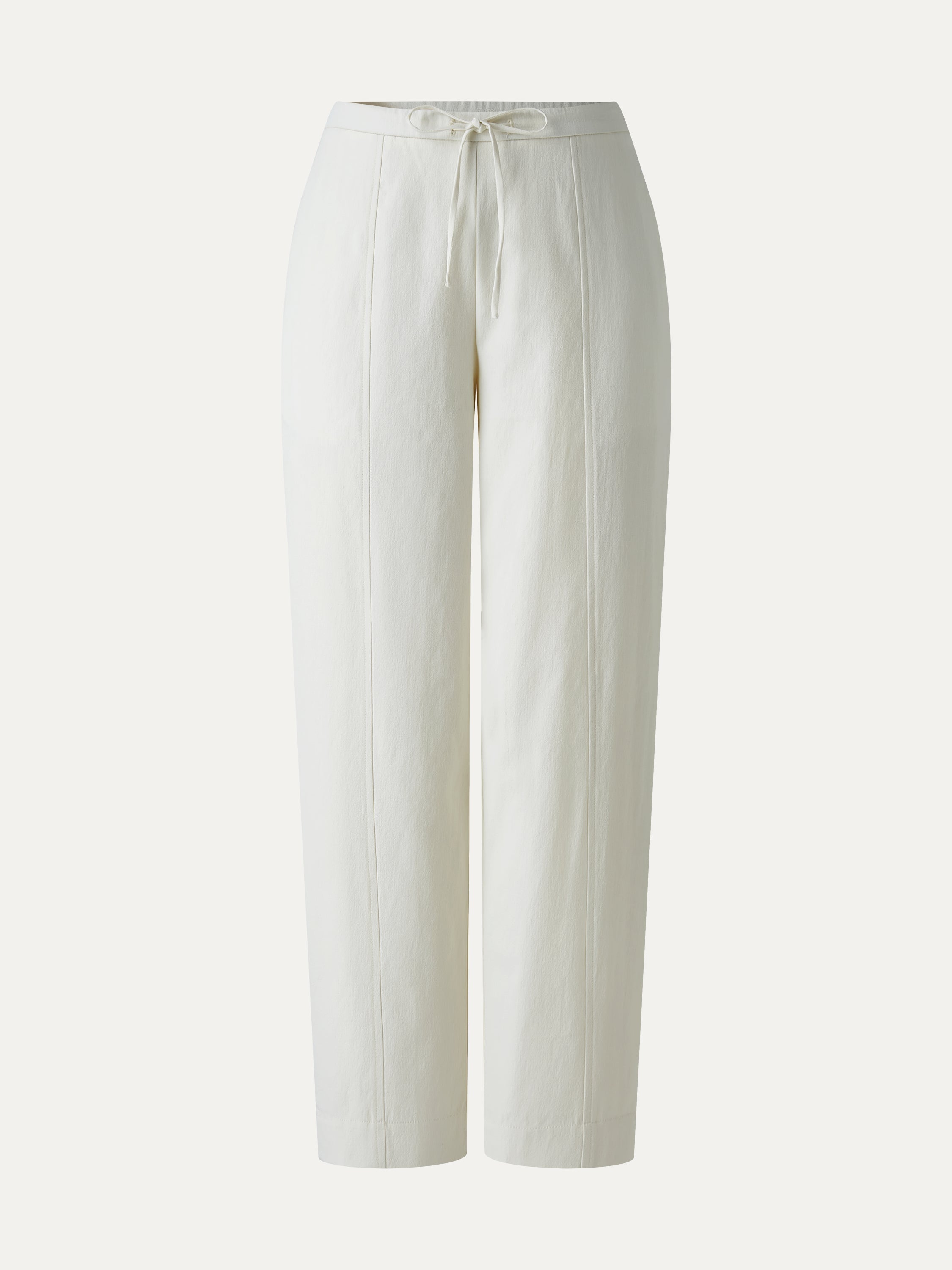 OGLmove Women's Mid Rise Tapered Leg Linen-Like Travel Pants