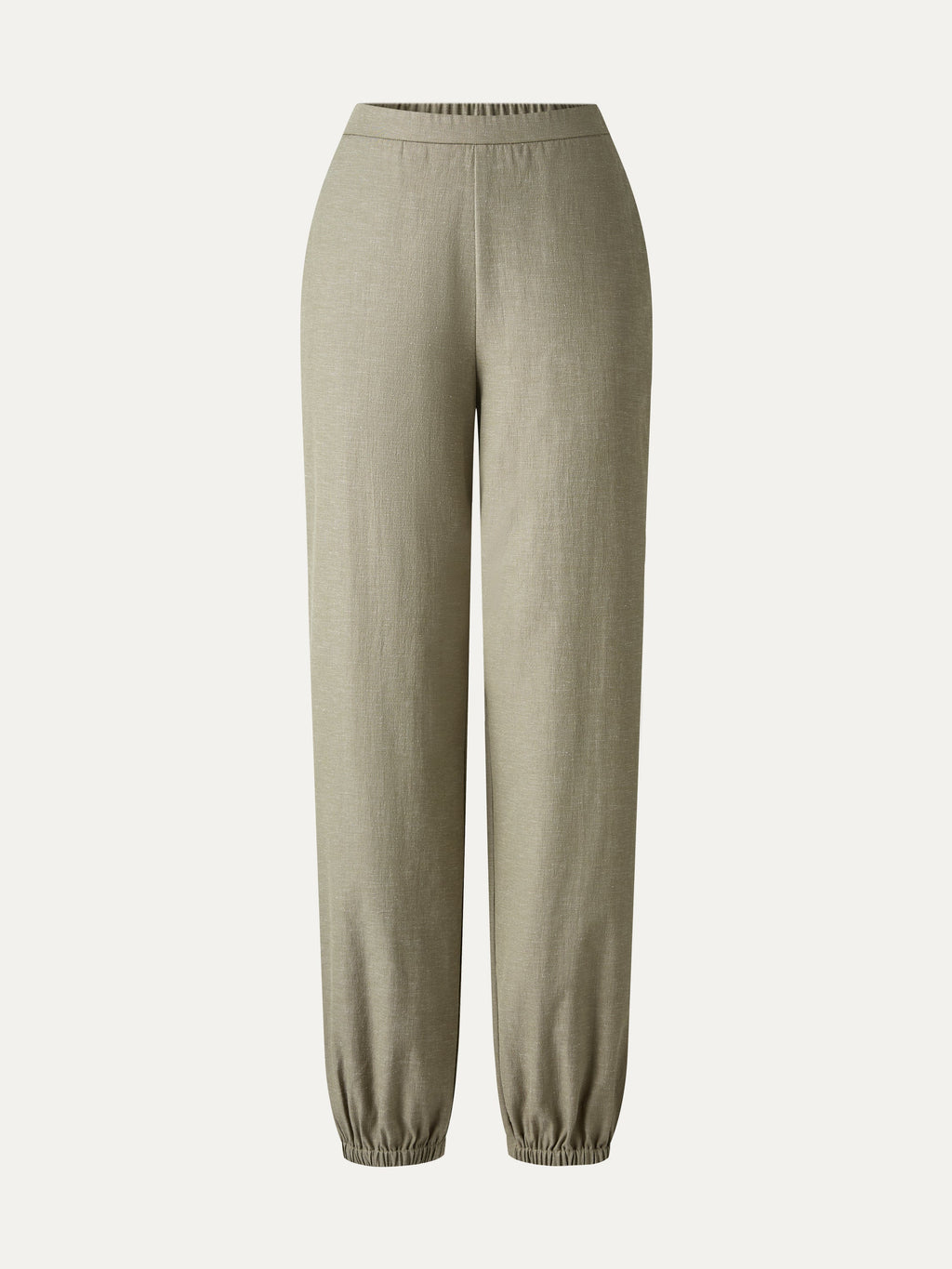 OGLmove Linen-Like High-Rise Balloon Jogger Pants with Pockets