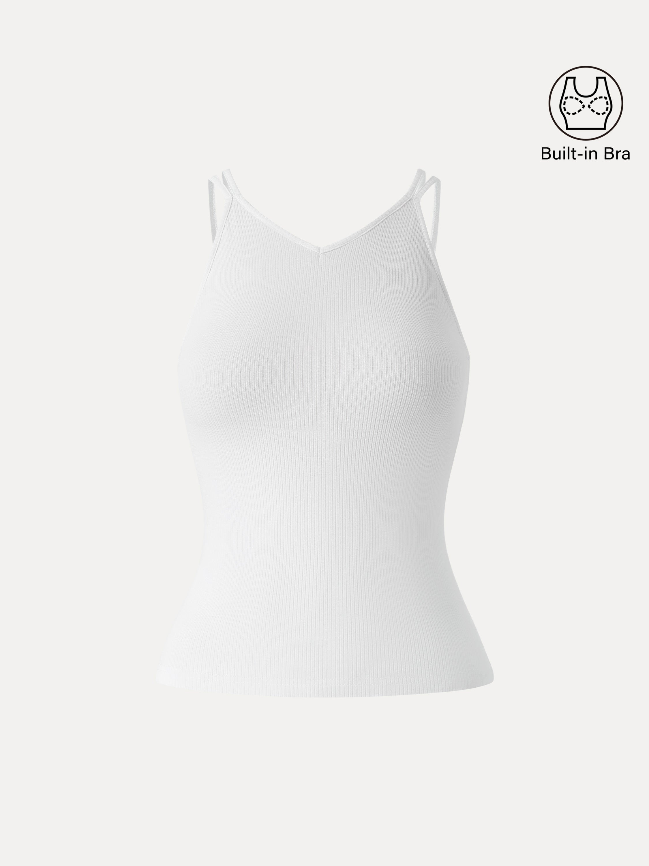 OGLmove Women's CoolTouch V-Neck Spaghetti Bra Tank